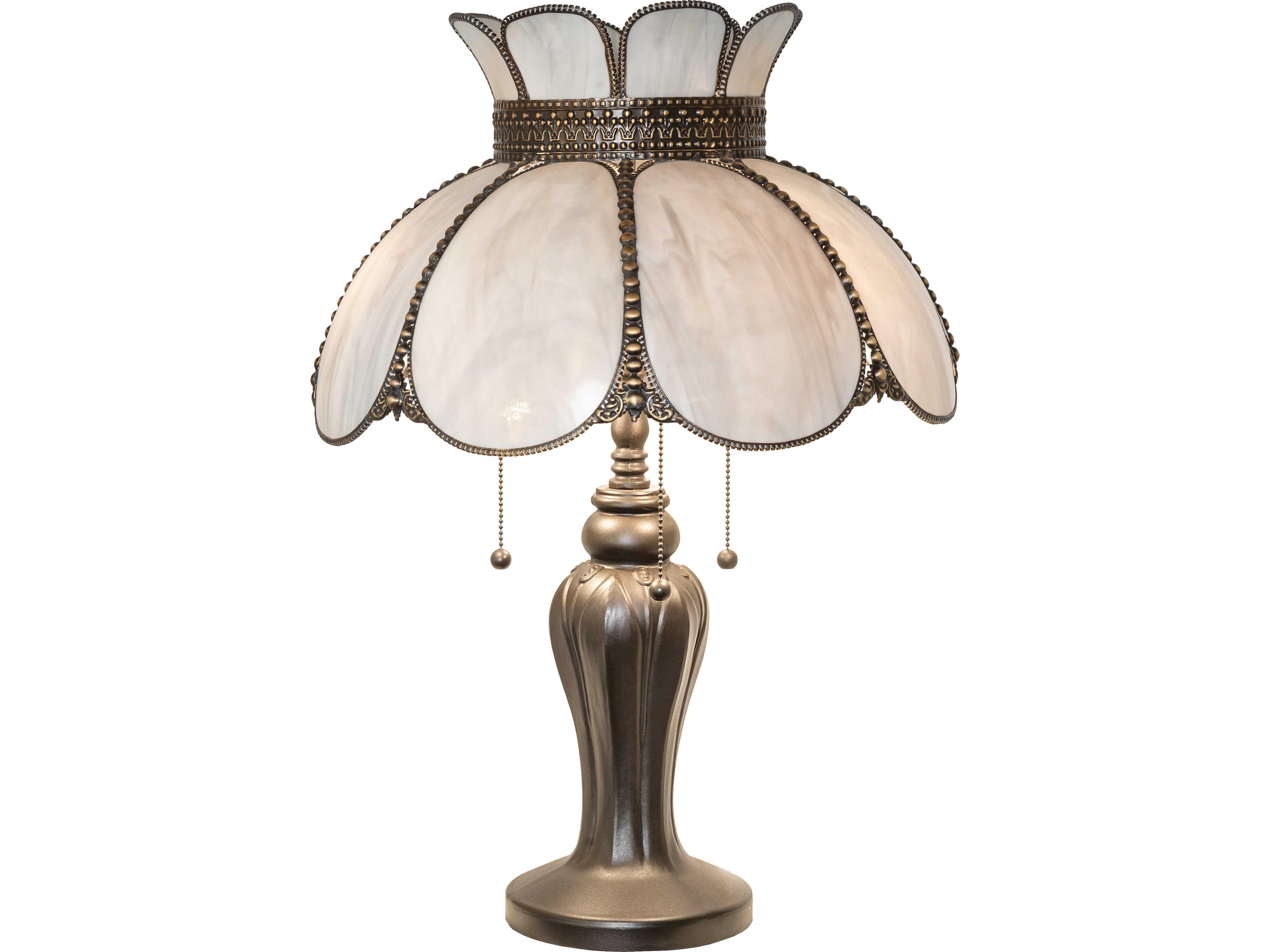 Meyda Annabelle White Traditional Buffet Lamp