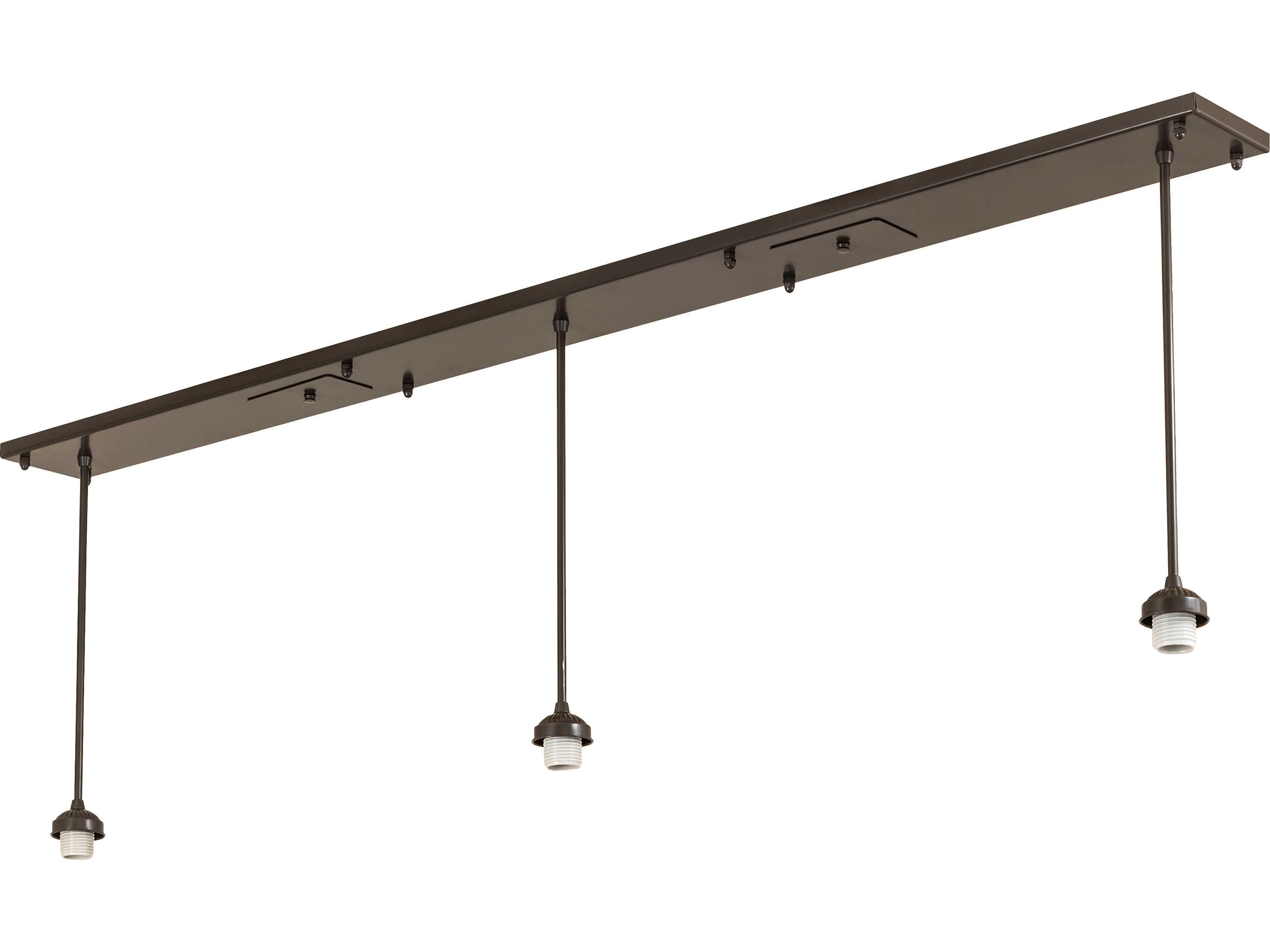 Meyda Delta 3-Light Bronze Traditional Linear Island Pendant