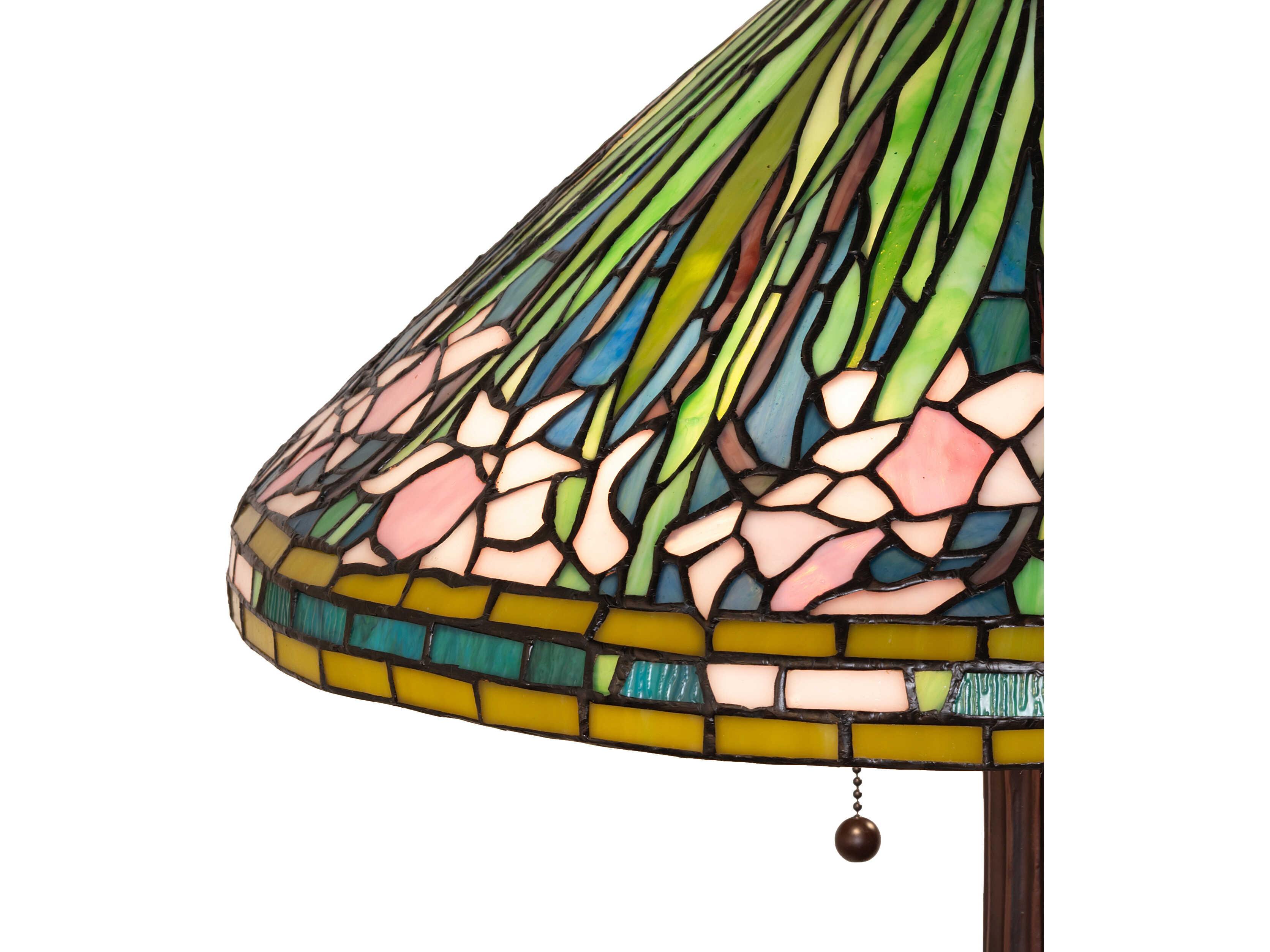 Meyda Tiffany Daffodil Bronze Traditional Table Lamp