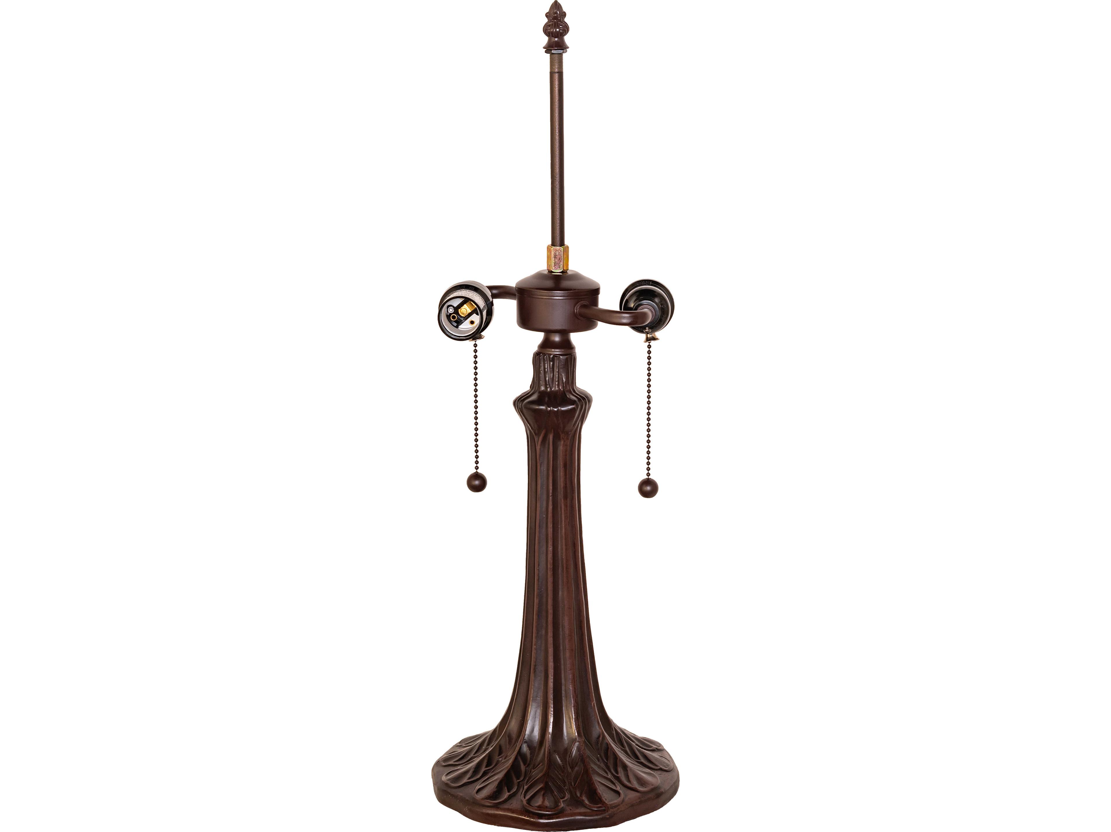 Meyda Tiffany Daffodil Bronze Traditional Table Lamp