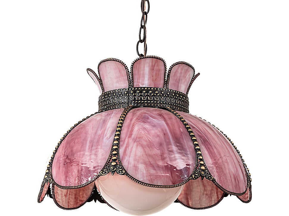 Meyda Anabelle 1-Light Pink Pendant
