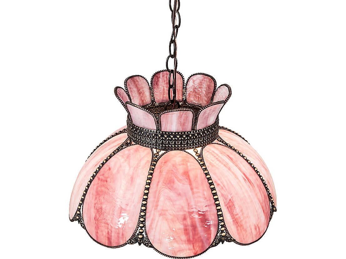 Meyda Anabelle 1-Light Pink Pendant