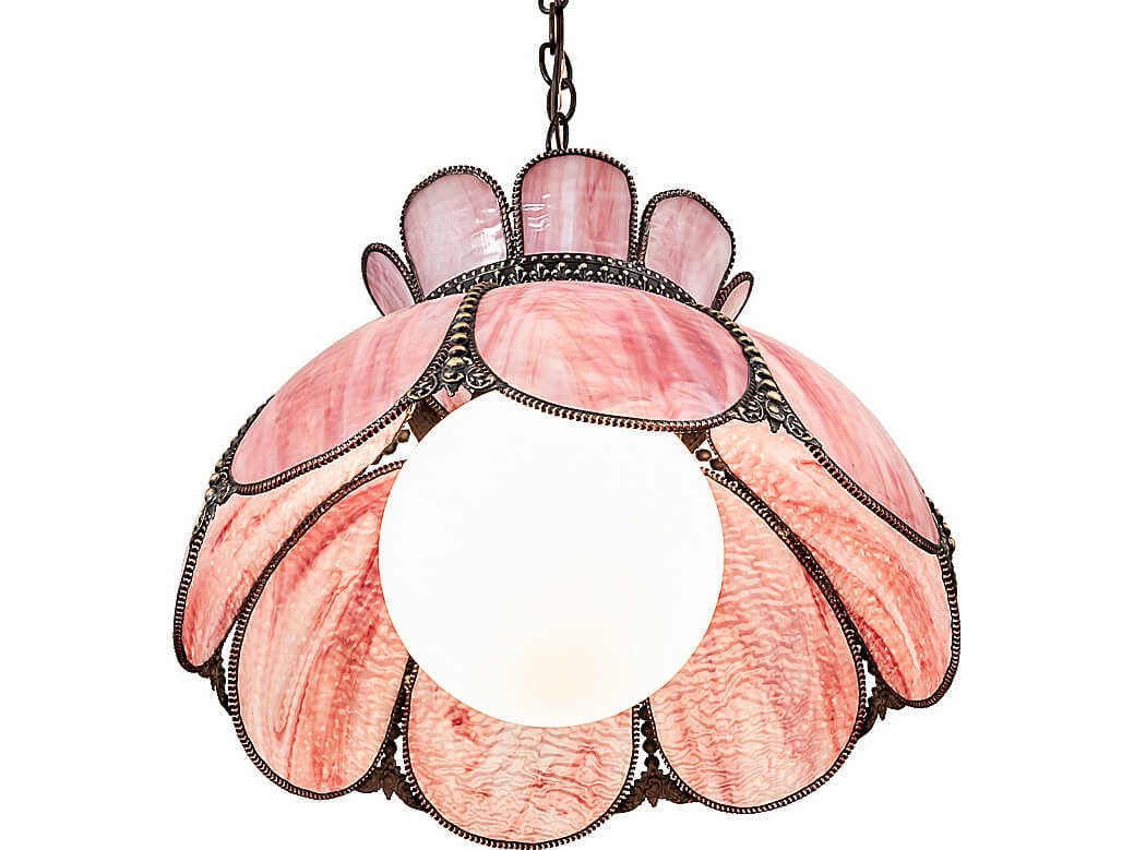 Meyda Anabelle 1-Light Pink Pendant