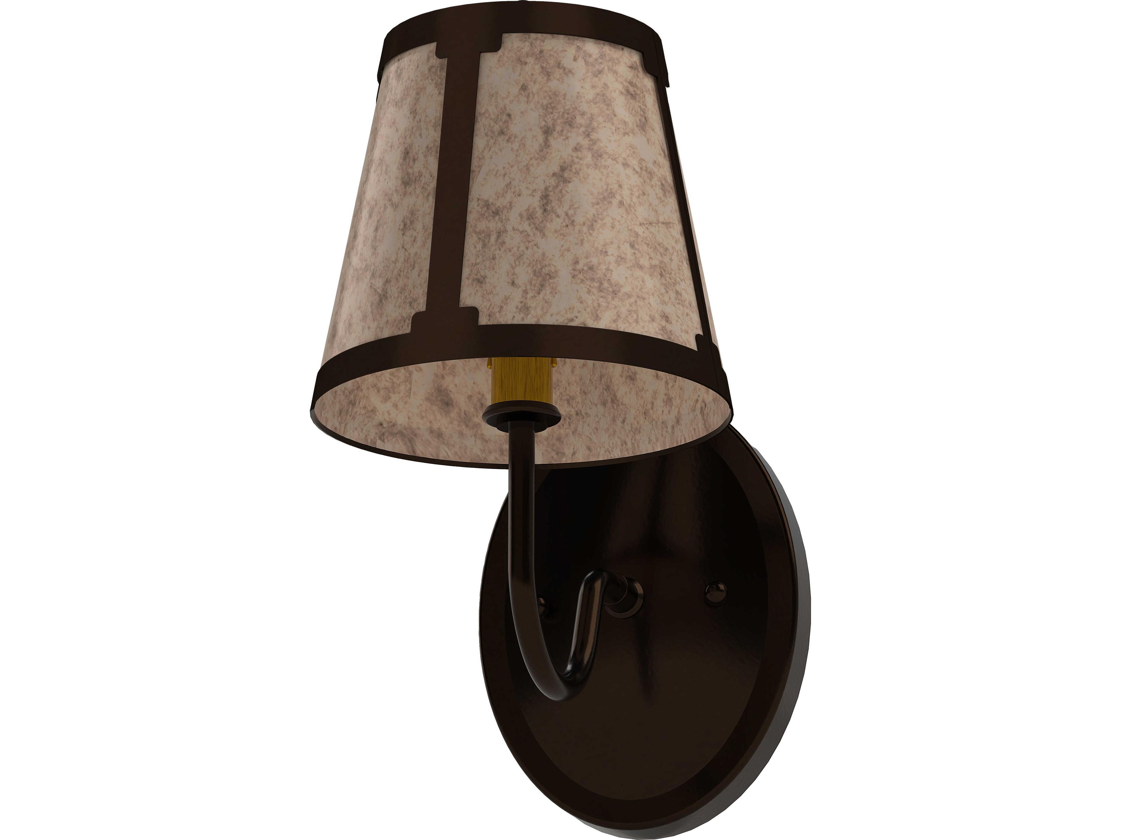 Meyda Talmont 1-Light Silver Mica Bronze Traditional Wall Sconce