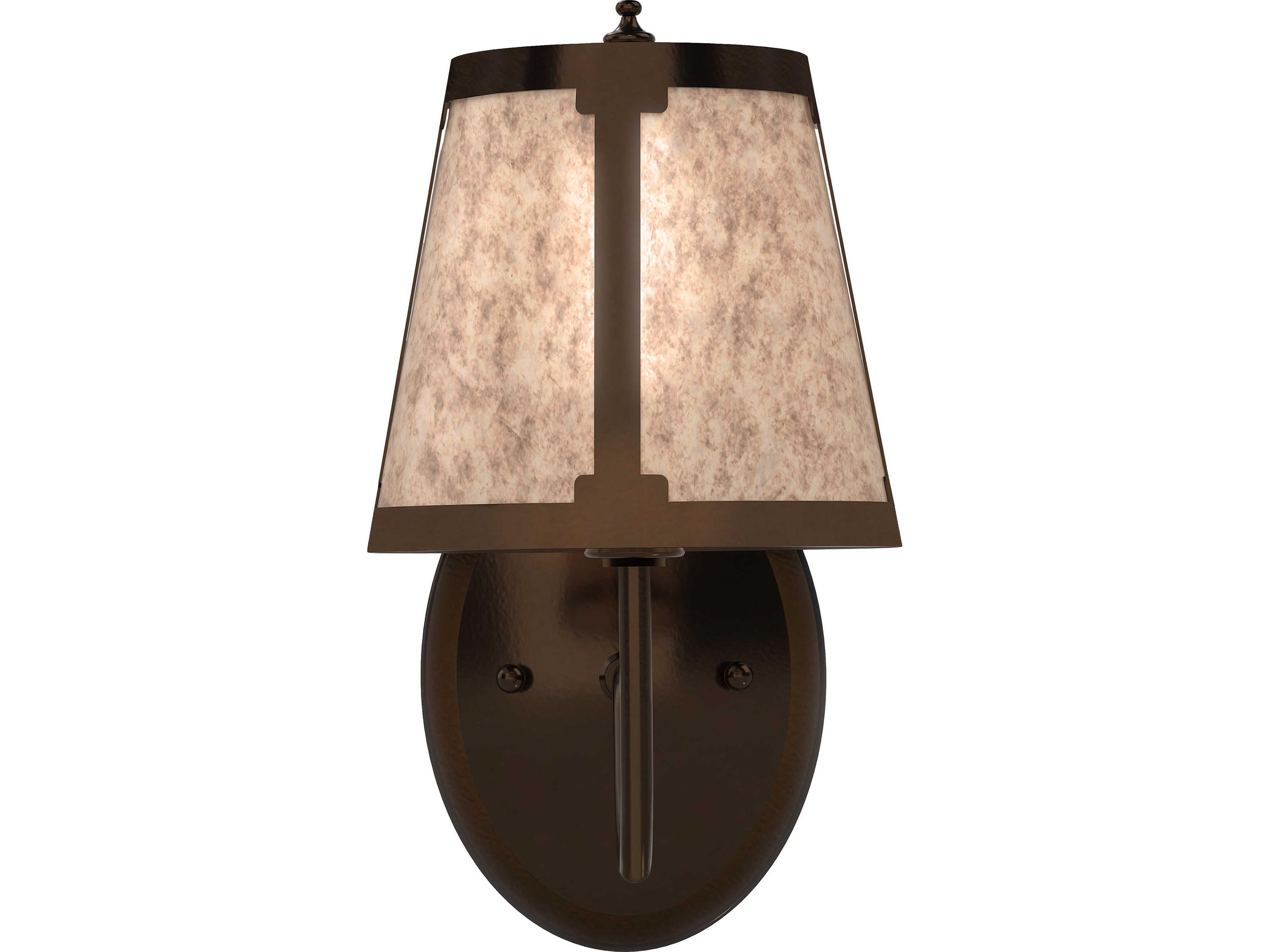 Meyda Talmont 1-Light Silver Mica Bronze Traditional Wall Sconce