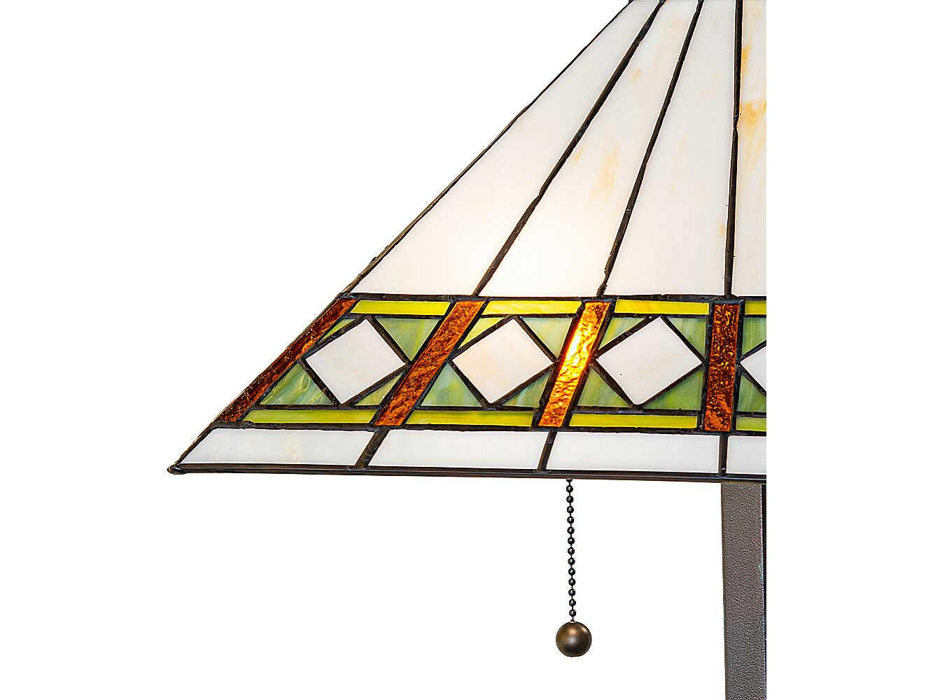 Meyda Diamond Band Mission Bronze Traditional Buffet Lamp