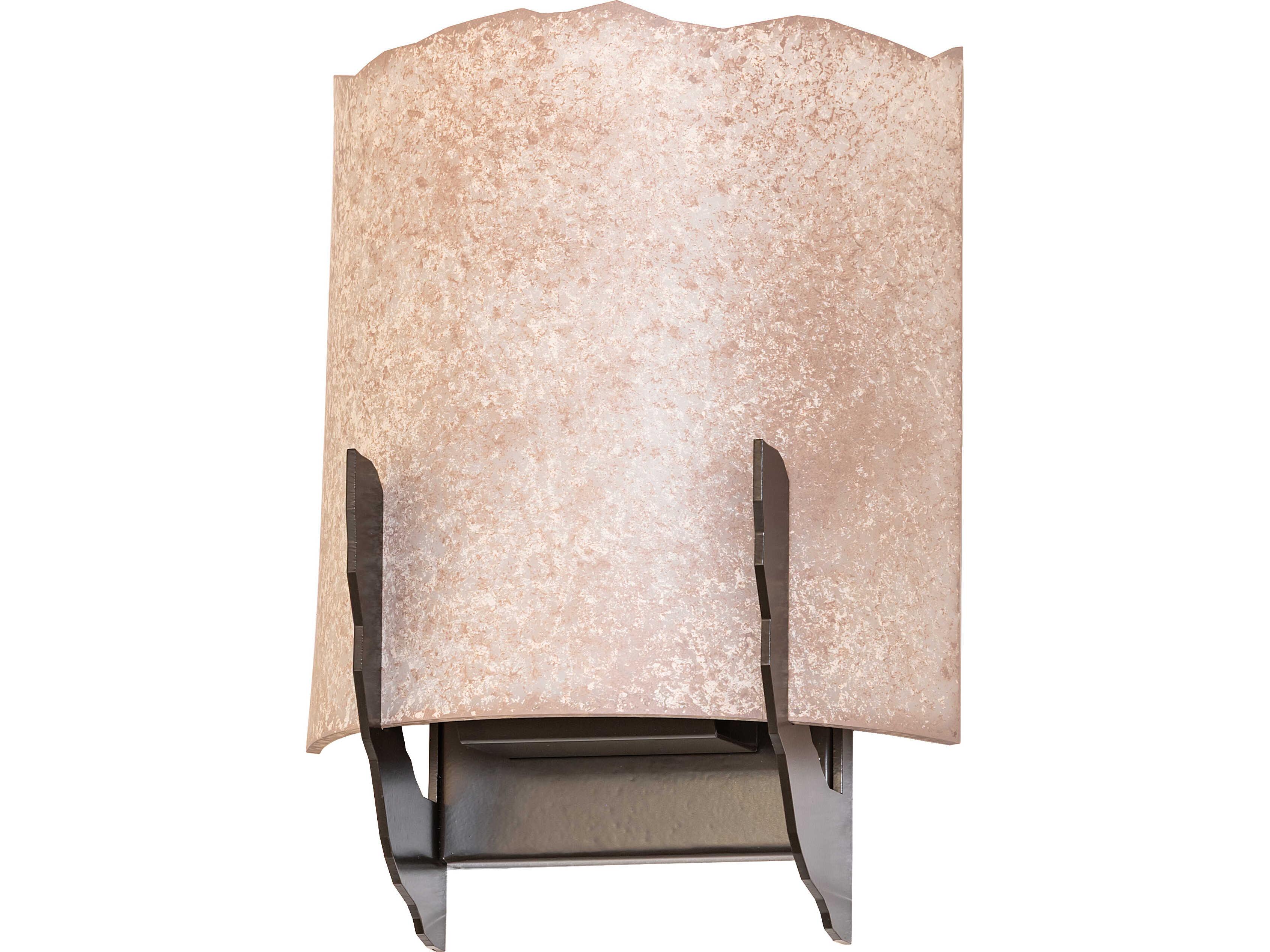 Meyda Octavia 2-Light Parchment Idalight Bronze Wall Sconce