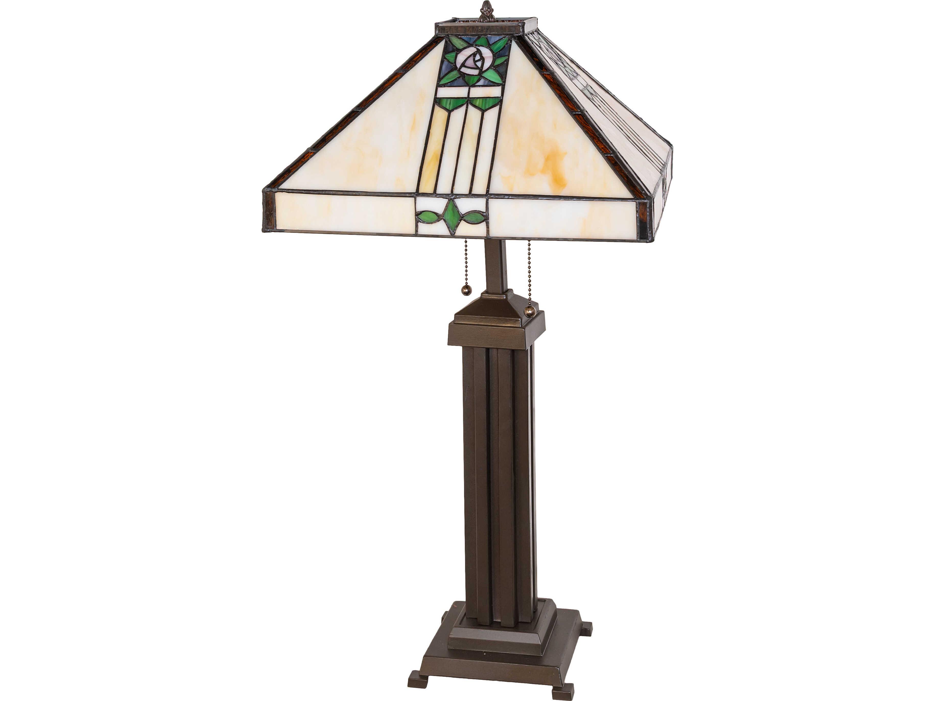 Meyda Pasadena Rose Bronze Buffet Lamp