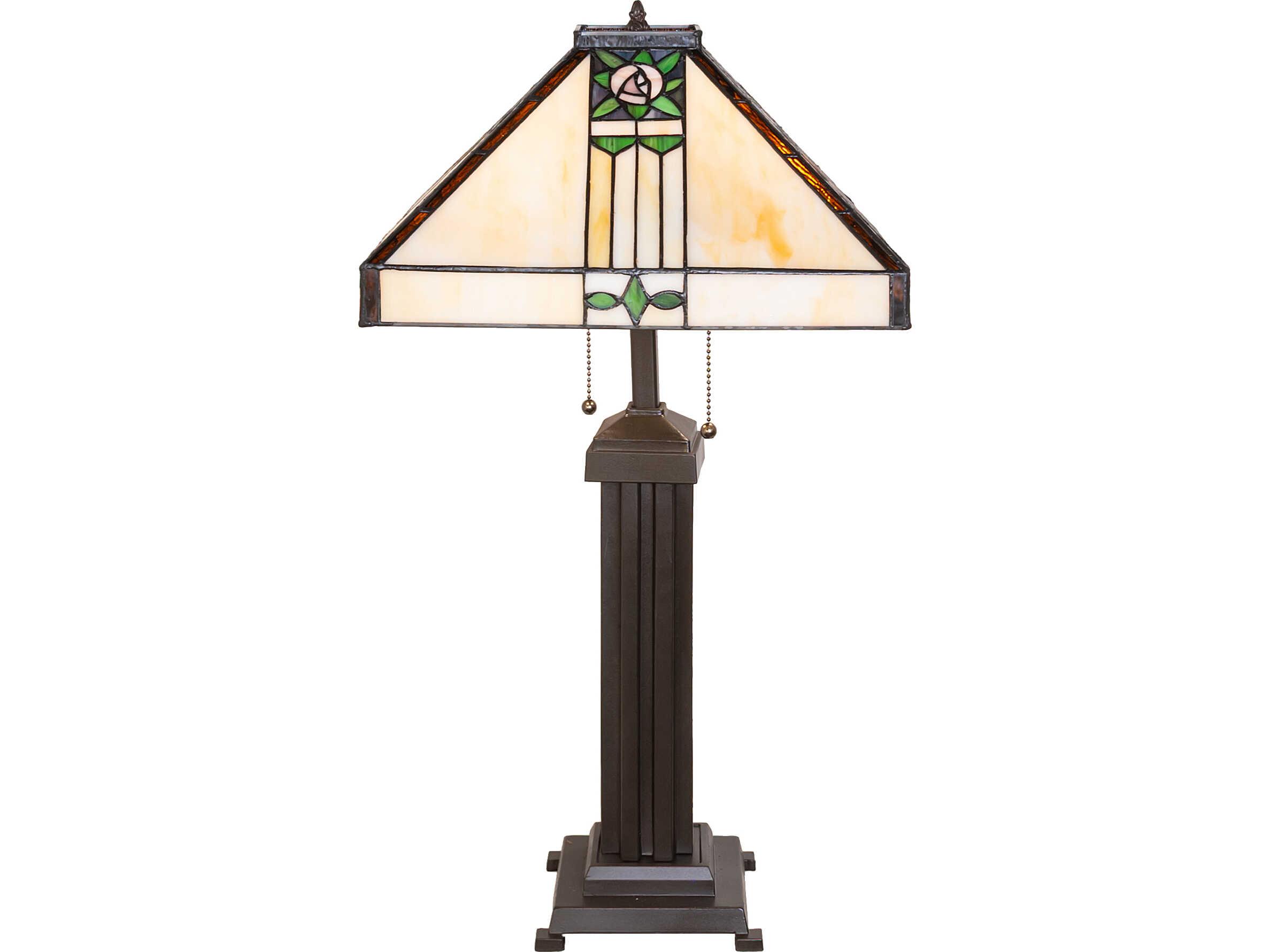 Meyda Pasadena Rose Bronze Buffet Lamp