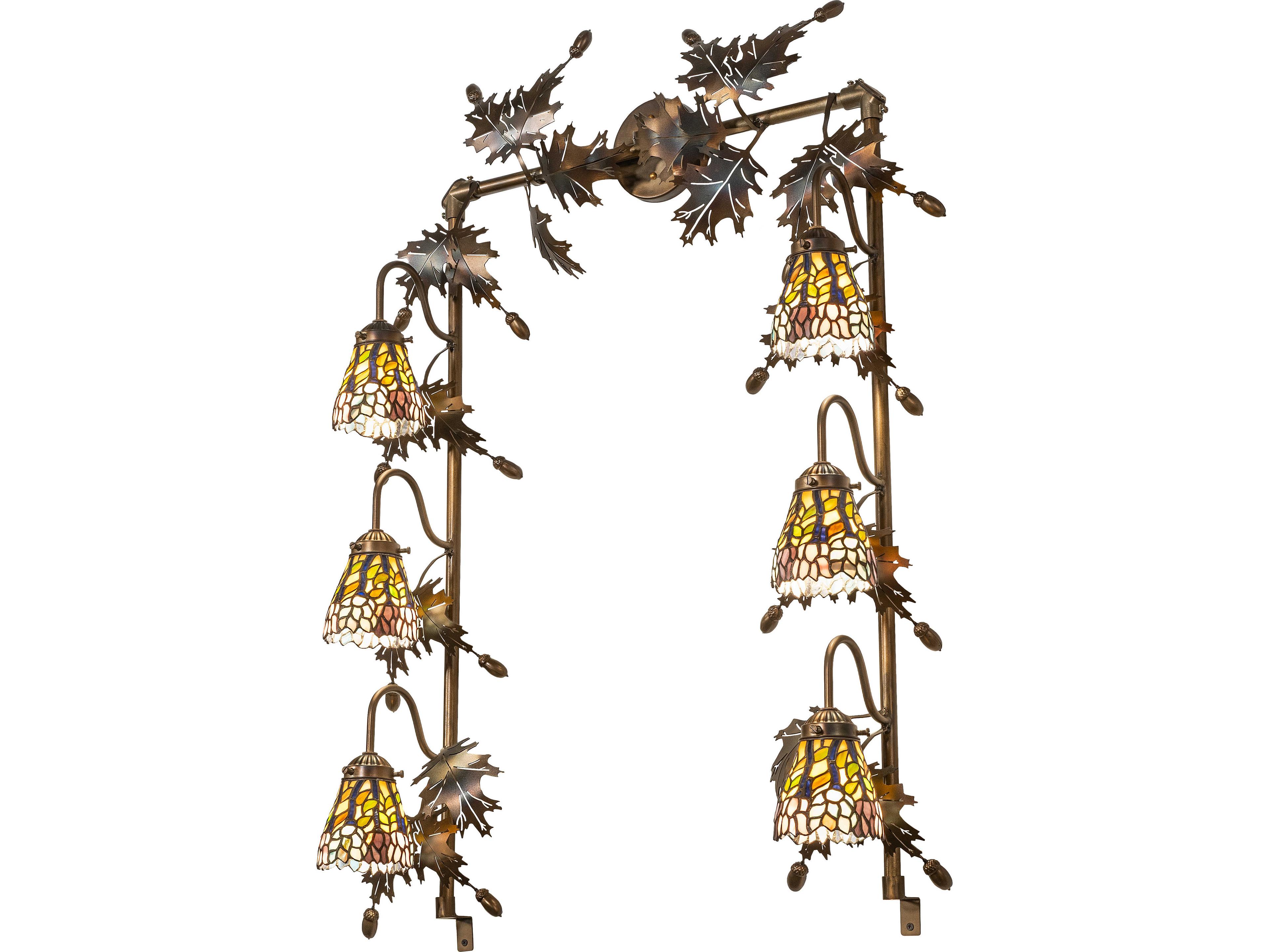 Meyda Wisteria 6-Light Gold Vanity Light