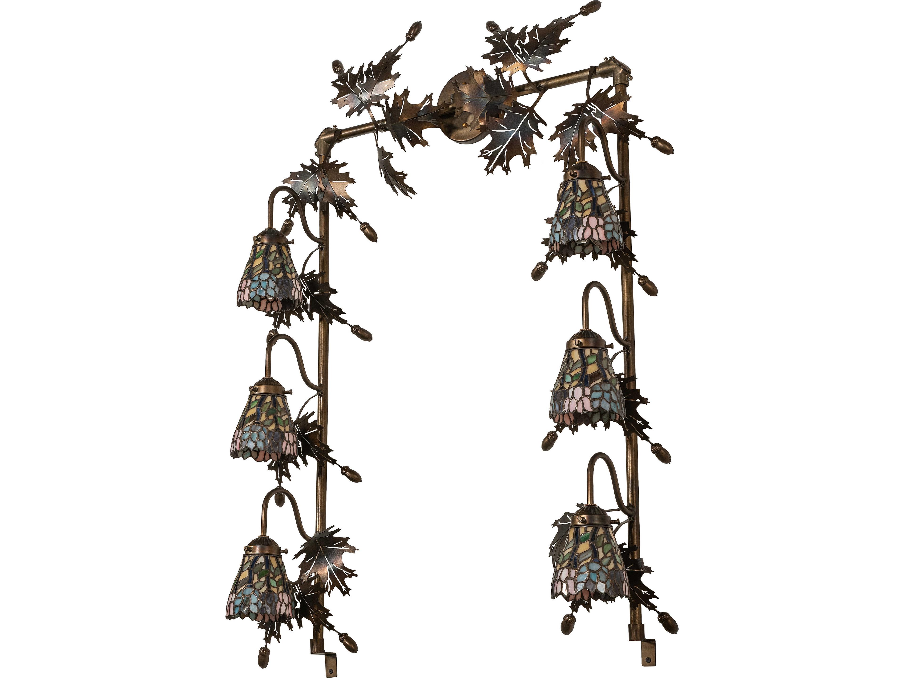 Meyda Wisteria 6-Light Gold Vanity Light