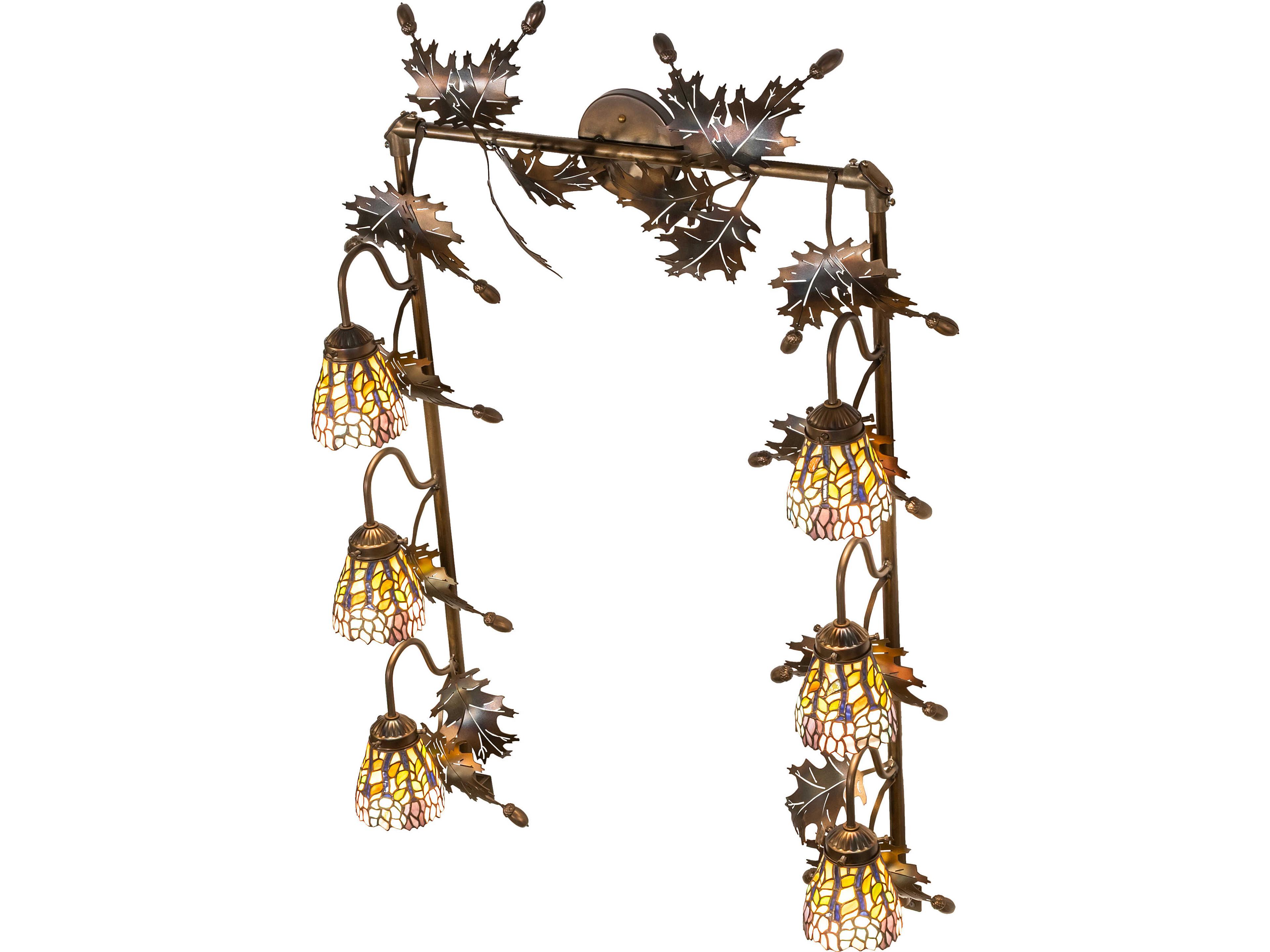 Meyda Wisteria 6-Light Gold Vanity Light
