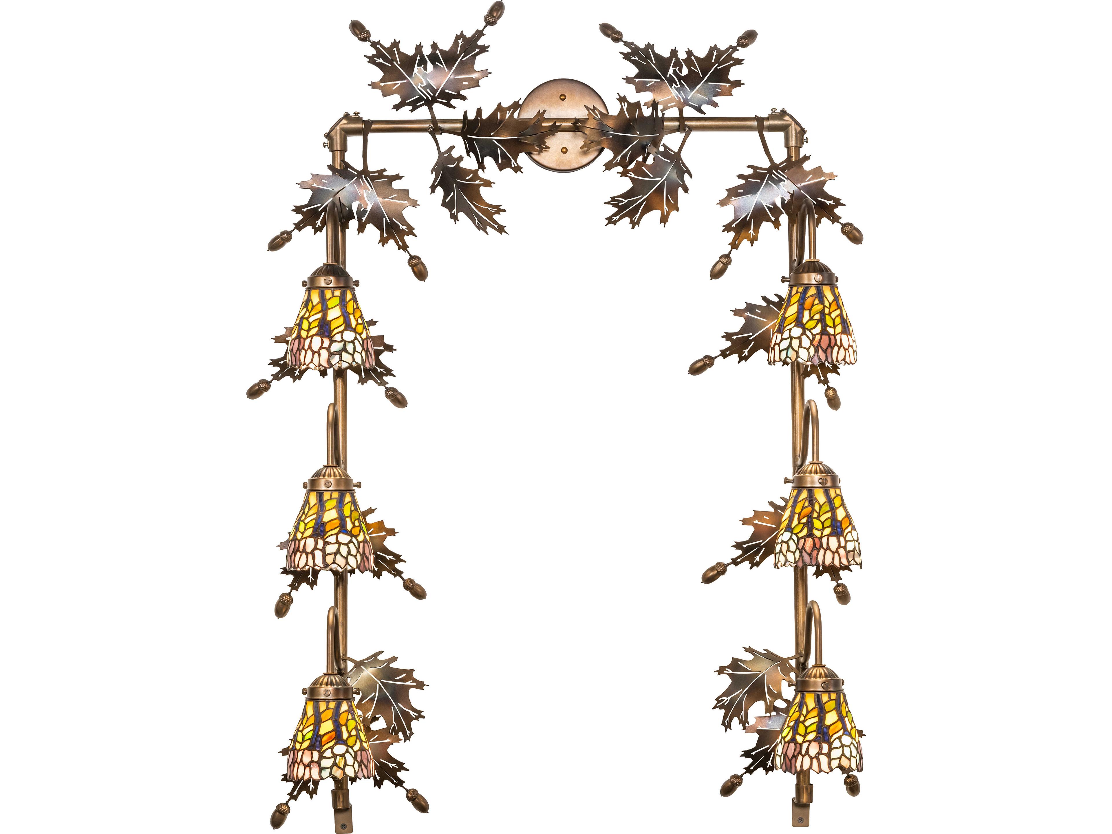 Meyda Wisteria 6-Light Gold Vanity Light