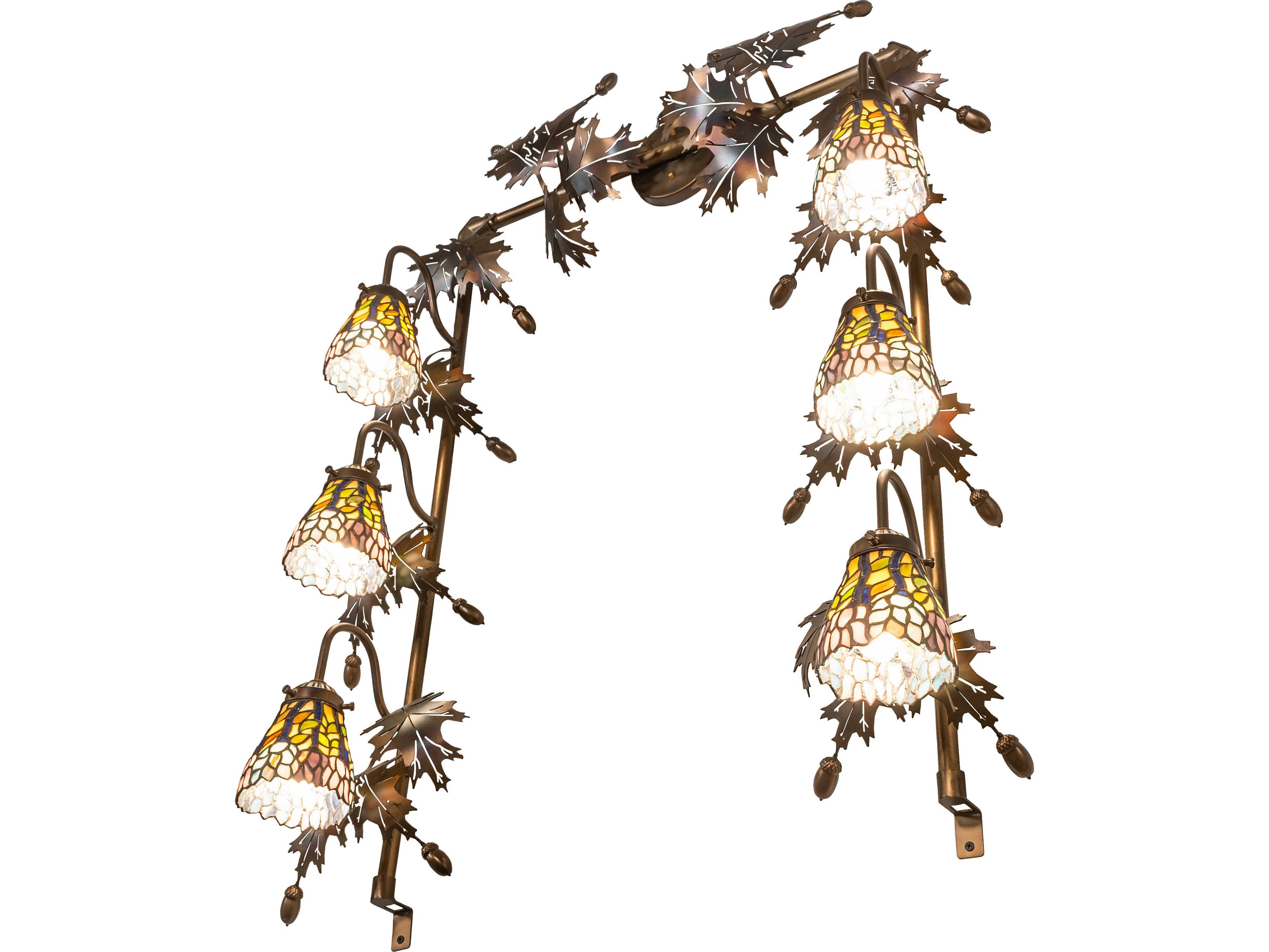 Meyda Wisteria 6-Light Gold Vanity Light