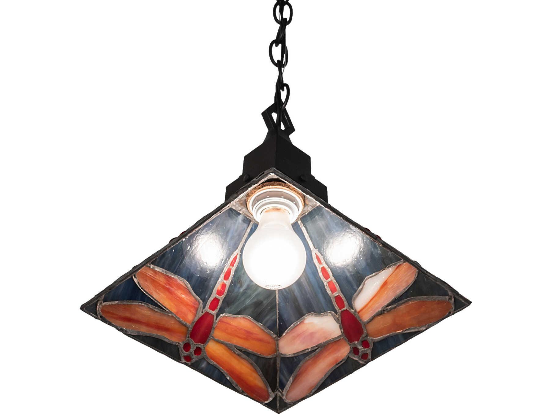 Meyda Prairie Dragonfly 1-Light Bronze Traditional Mini Pendant