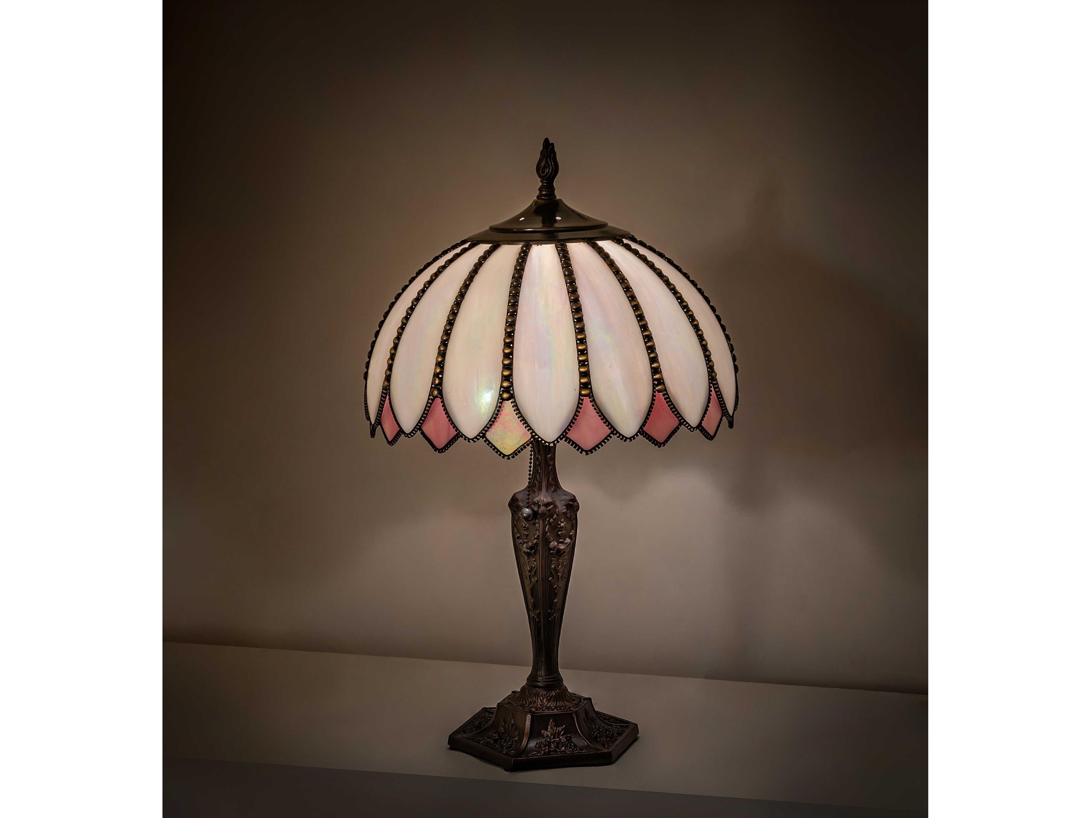Meyda Daisy Bronze Traditional Buffet Lamp