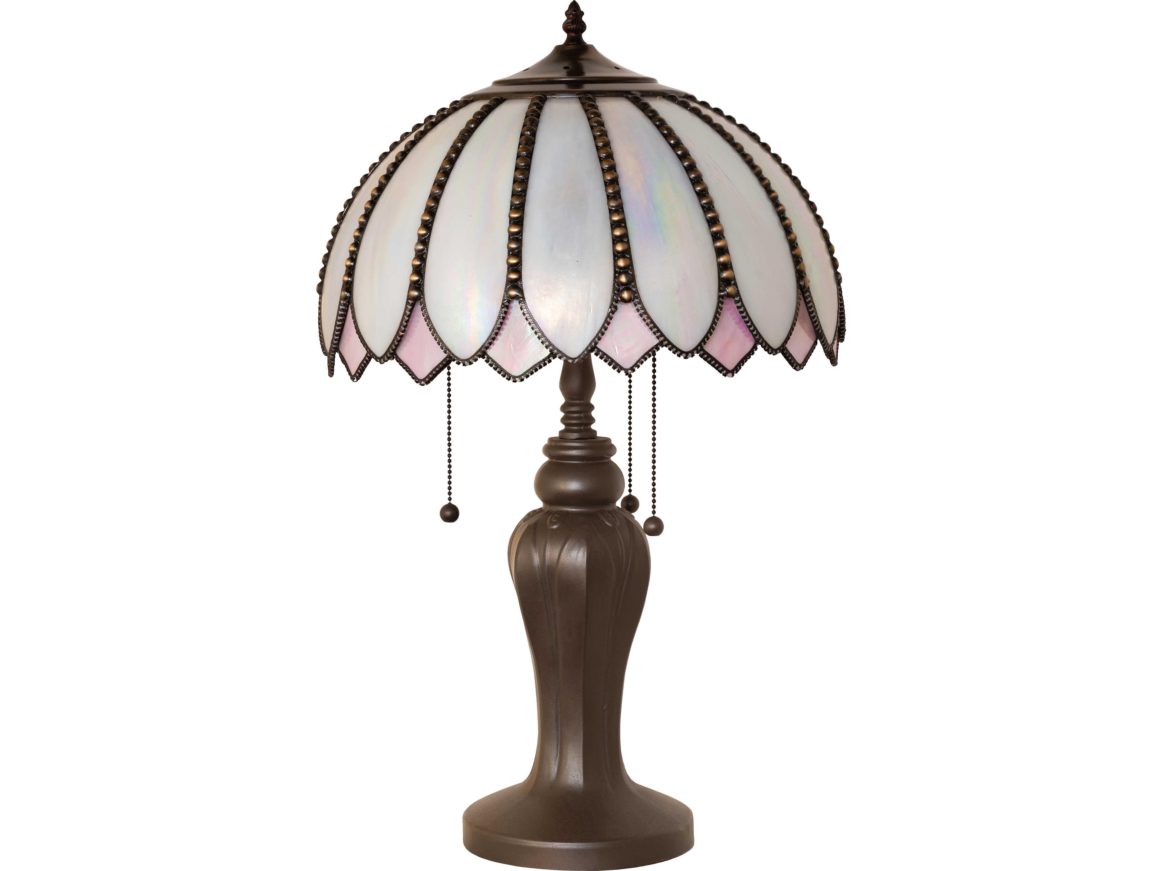 Meyda Daisy Bronze Traditional Table Lamp
