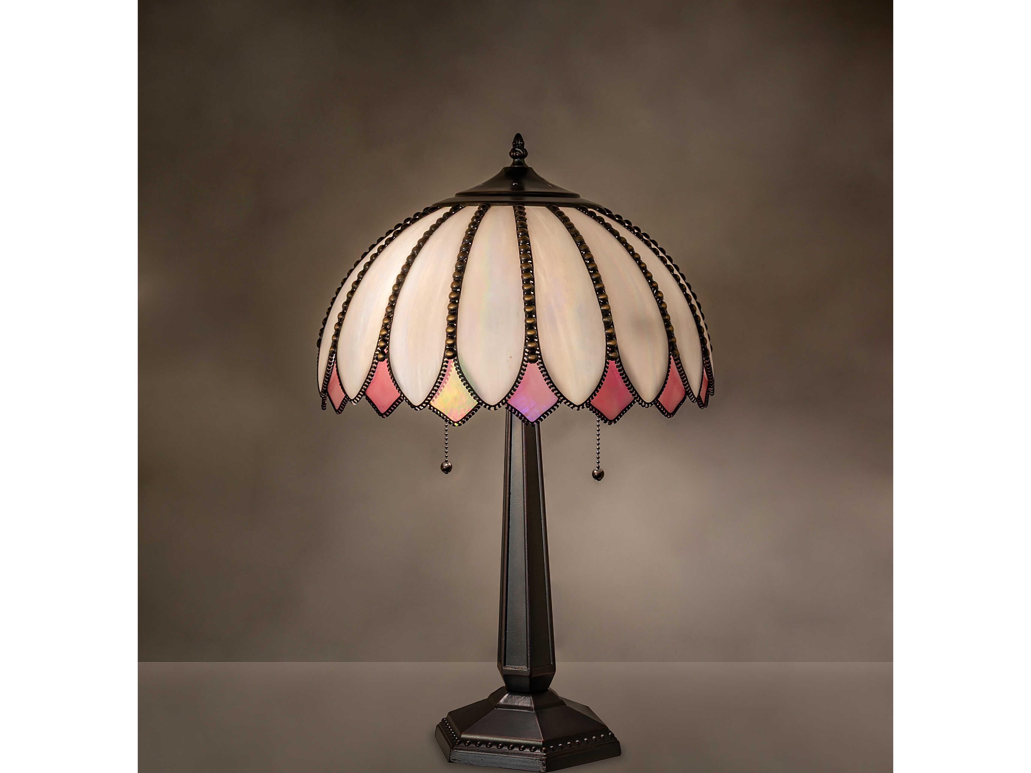 Meyda Daisy Bronze Traditional Buffet Lamp