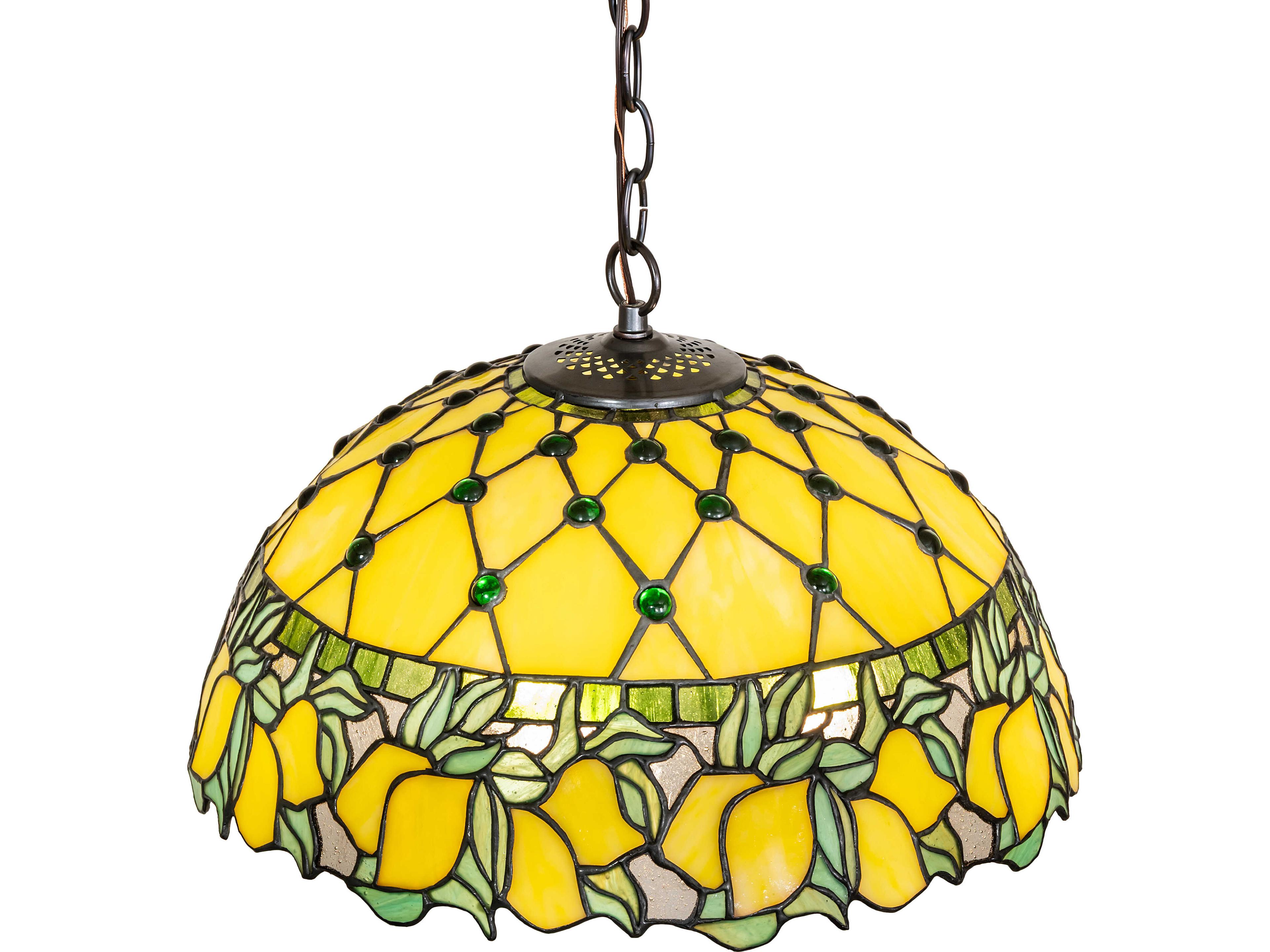 Meyda Lemons 3-Light Yellow Pendant