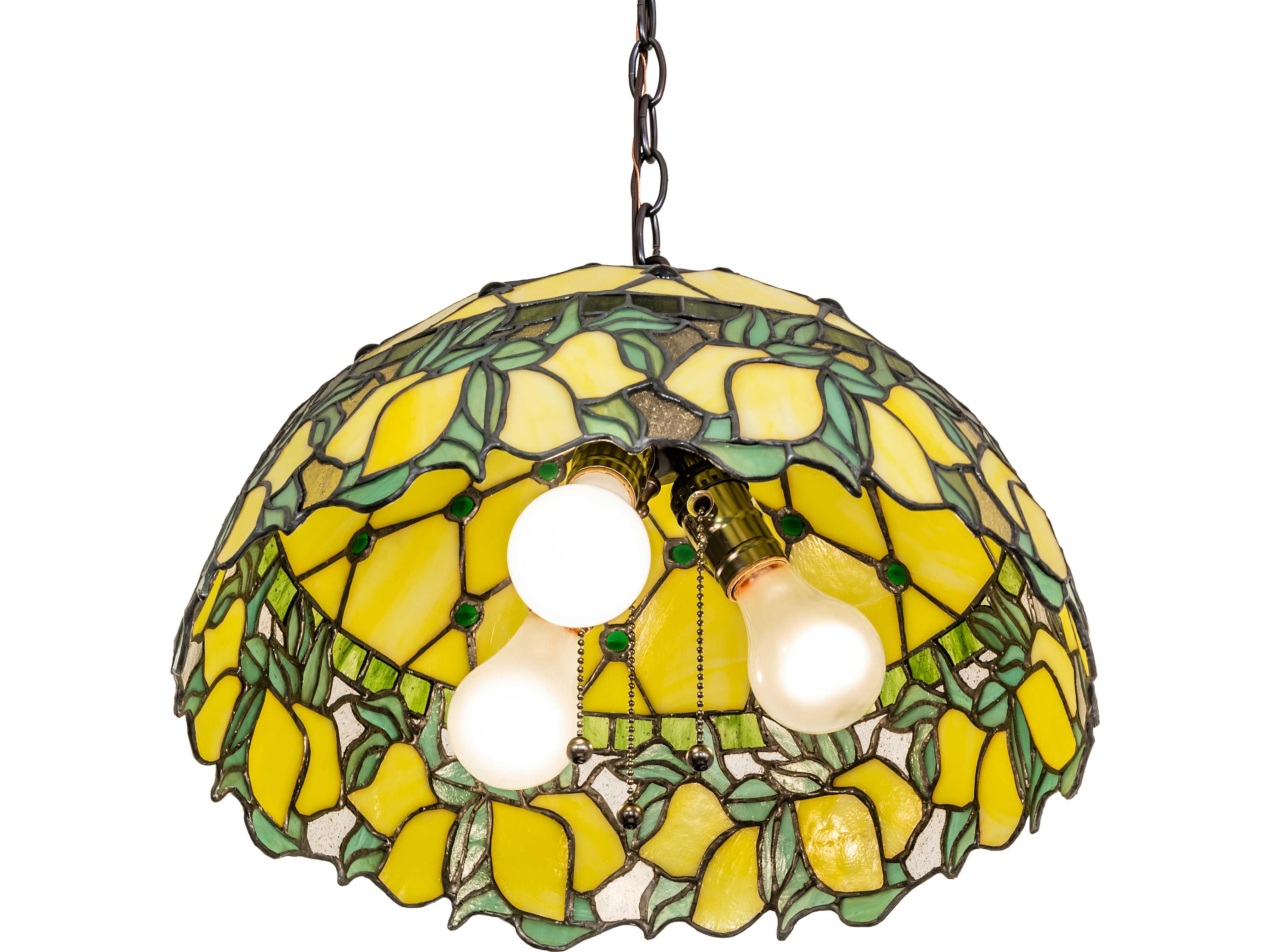 Meyda Lemons 3-Light Yellow Pendant