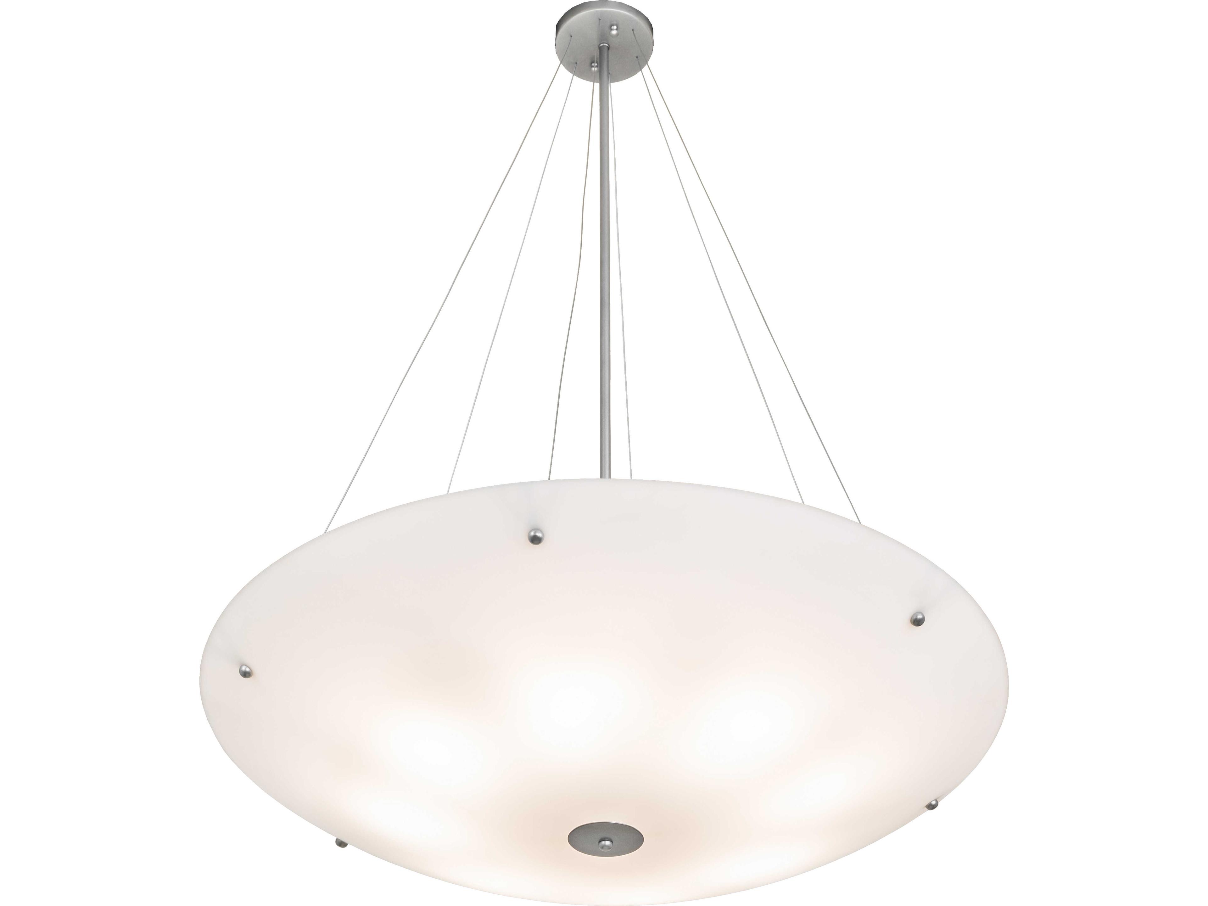 Meyda Cypola 8-Light Statuario Idalight Silver Pendant