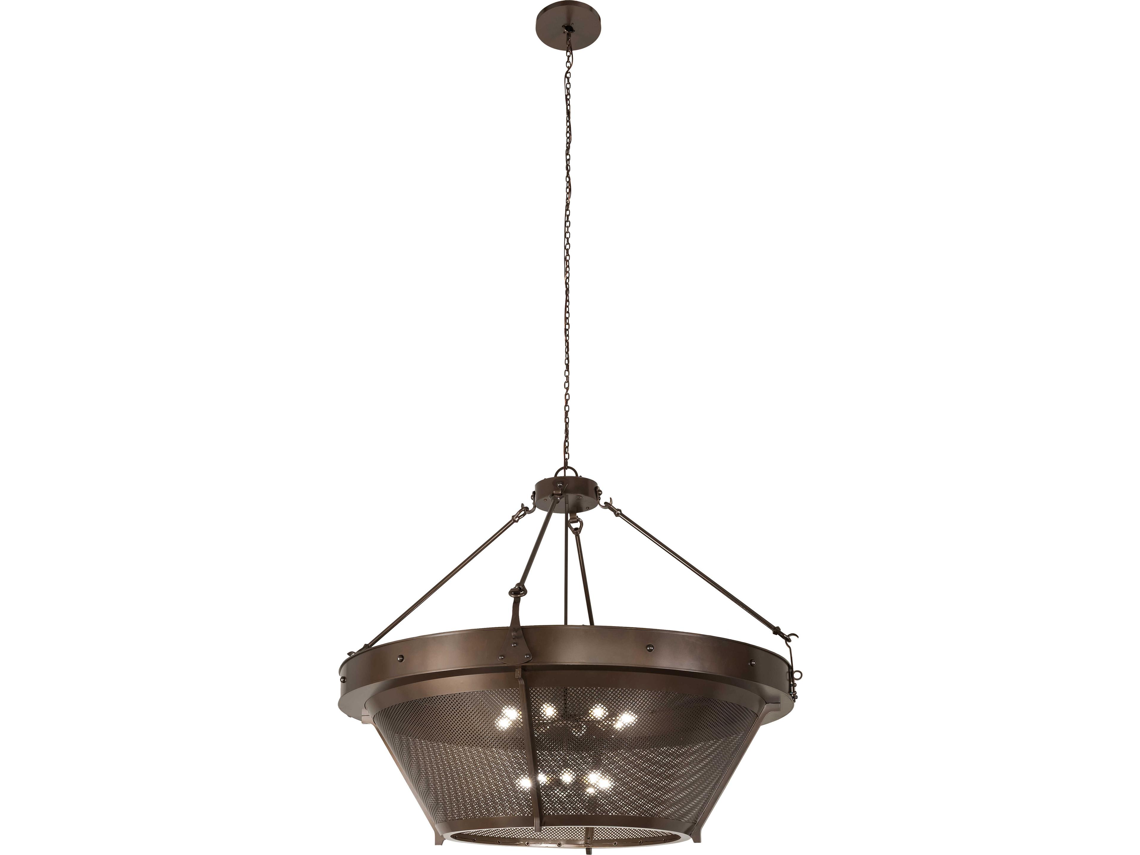 Meyda Nehring 16-Light Brown Bronze Traditional Pendant