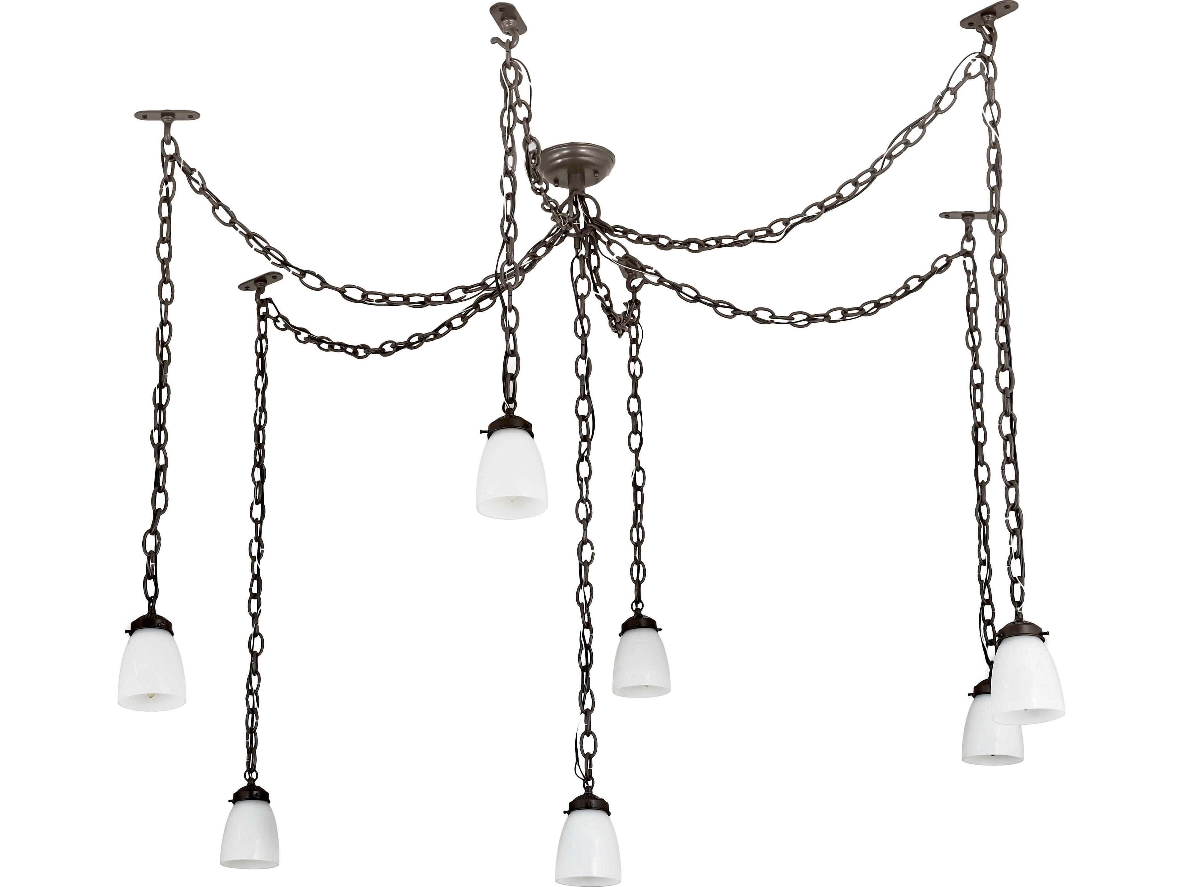 Meyda Castilian 7-Light Bronze Traditional Mini Pendant