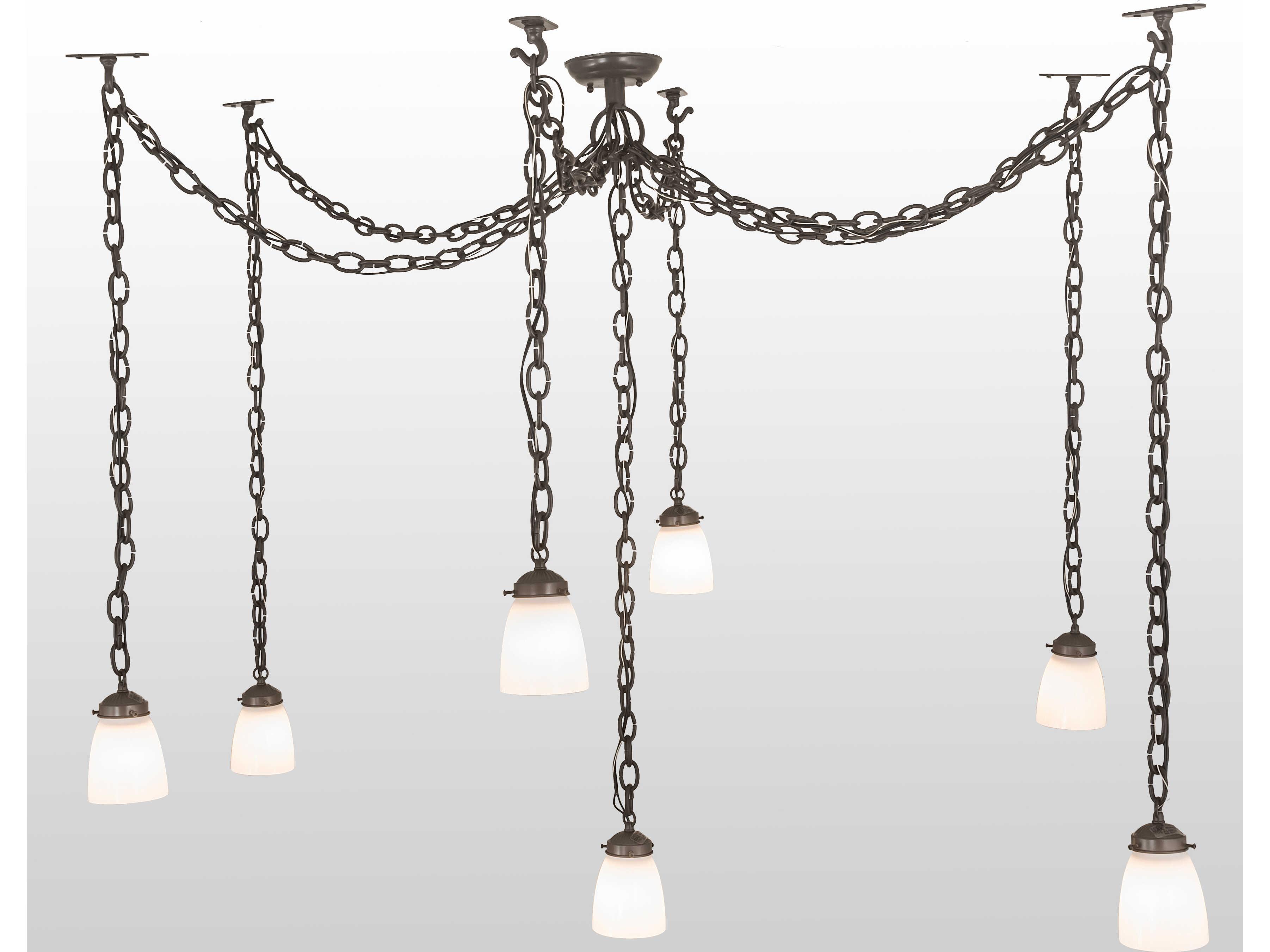 Meyda Castilian 7-Light Bronze Traditional Mini Pendant