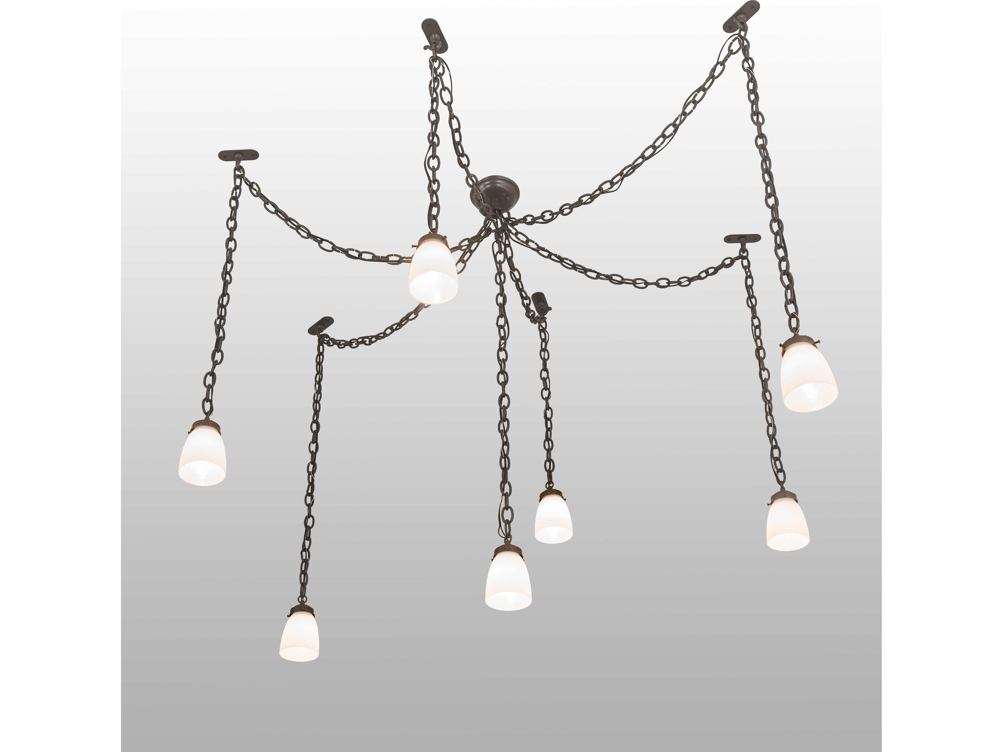 Meyda Castilian 7-Light Bronze Traditional Mini Pendant