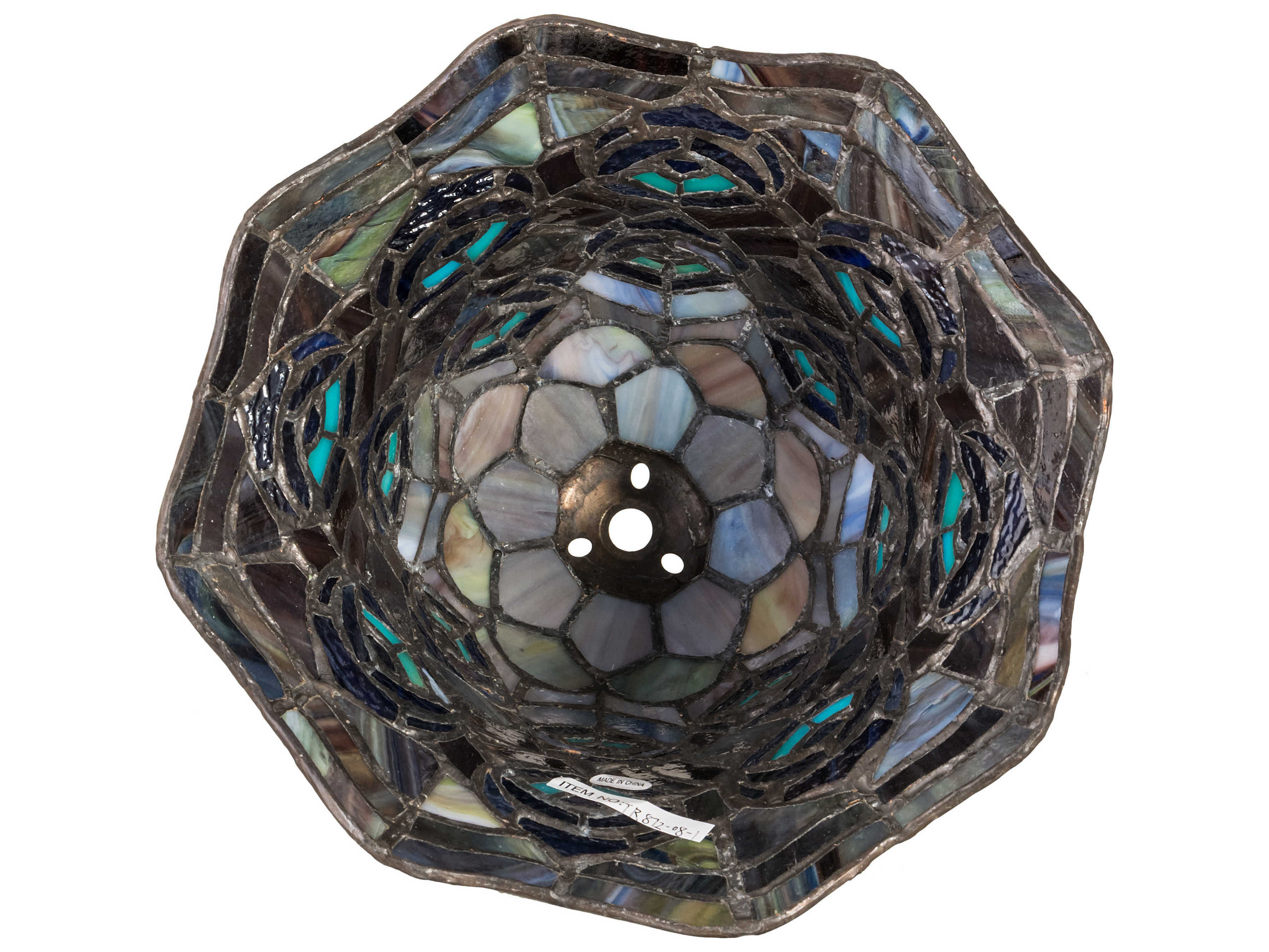 Meyda Tiffany Peacock Feather Amber / Green 8" Shade