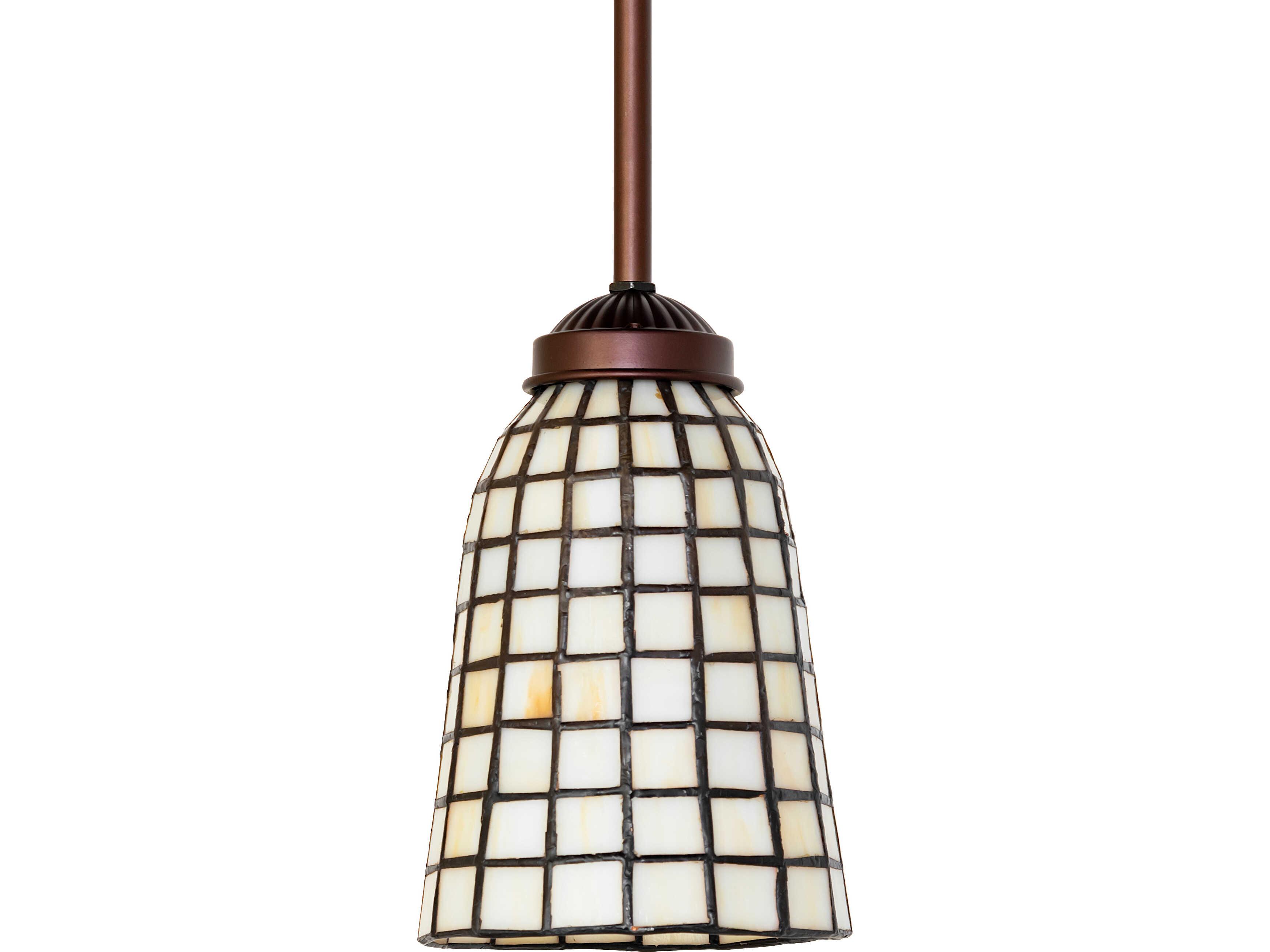 Meyda Terra Bone 1-Light Bronze Mini Pendant