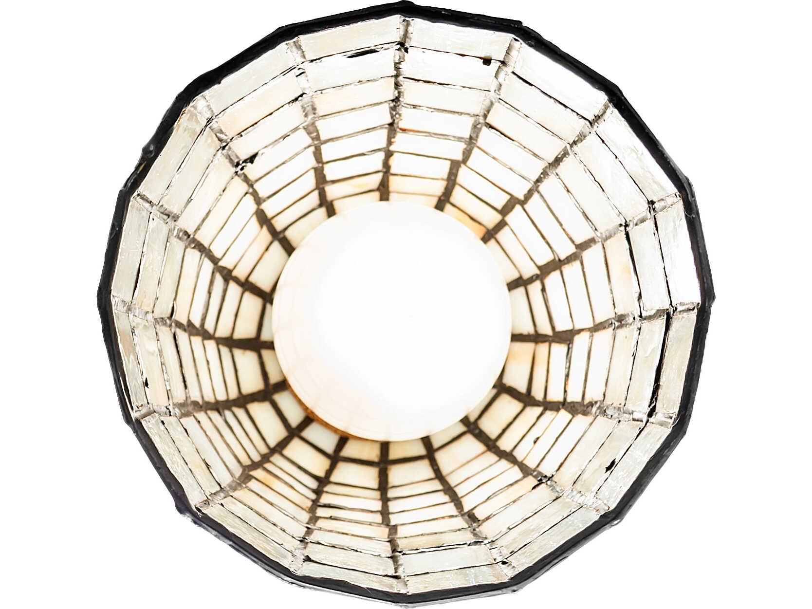 Meyda Terra Bone 1-Light Bronze Mini Pendant