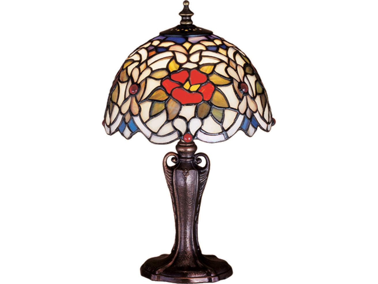 Meyda Renaissance Rose Bronze Traditional Table Lamp