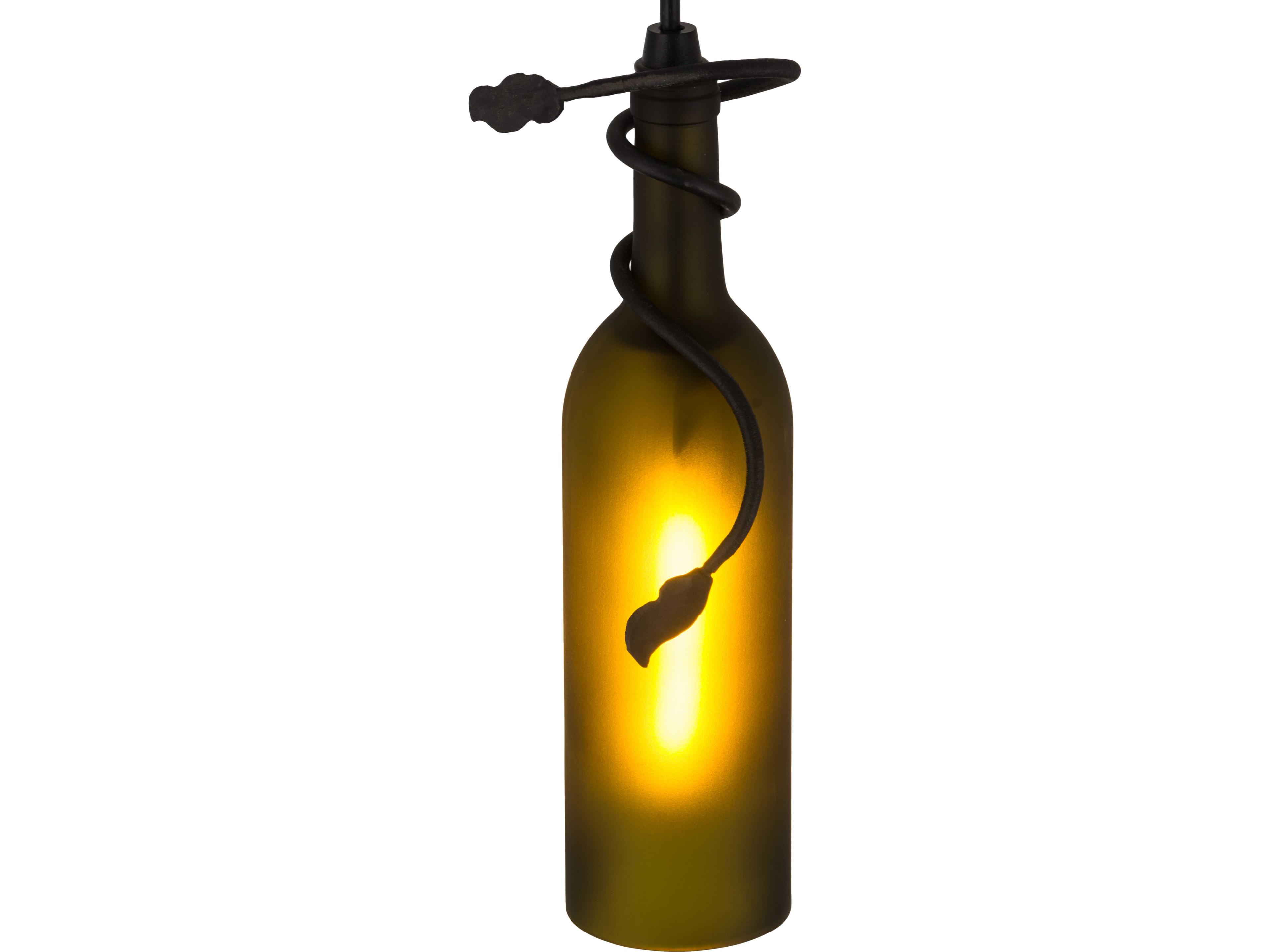 Meyda Tuscan Vineyard 1-Light Brown Geometric Mini Pendant