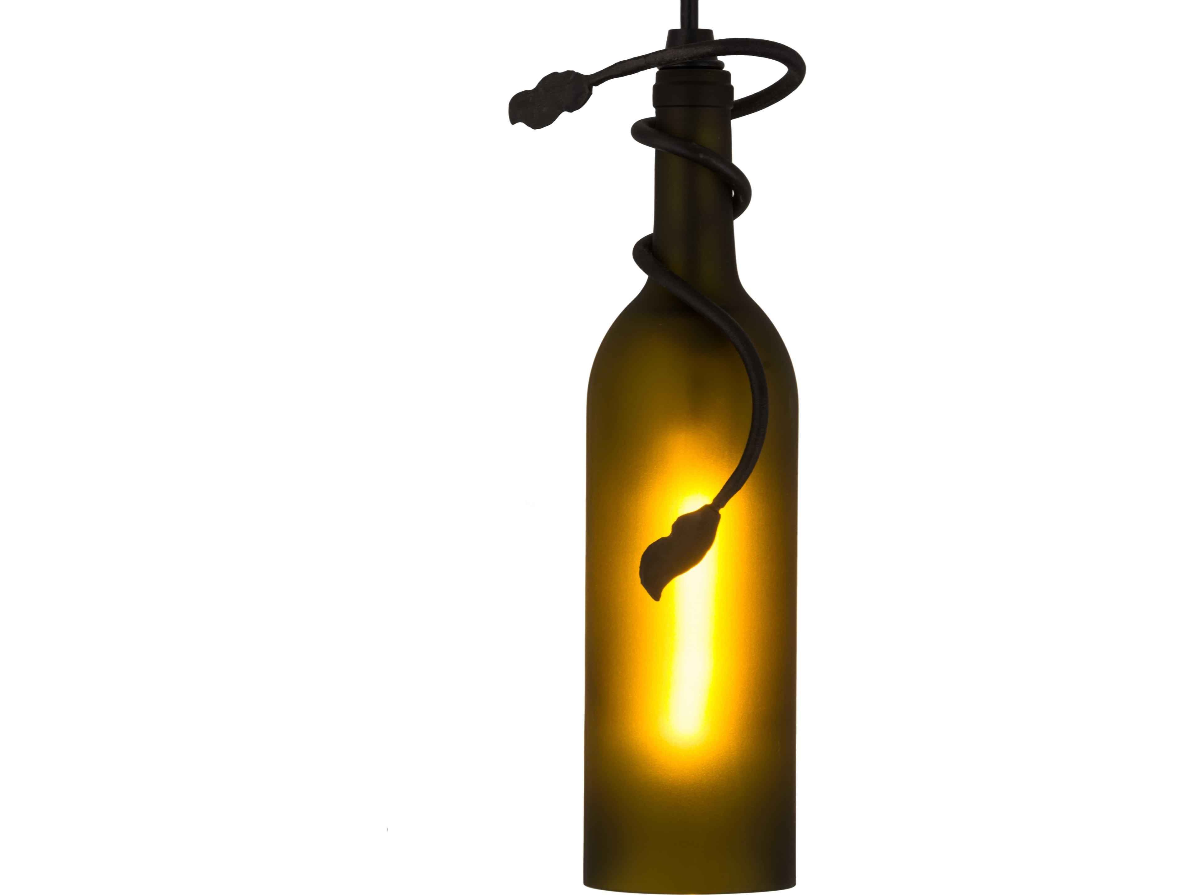 Meyda Tuscan Vineyard 1-Light Brown Geometric Mini Pendant