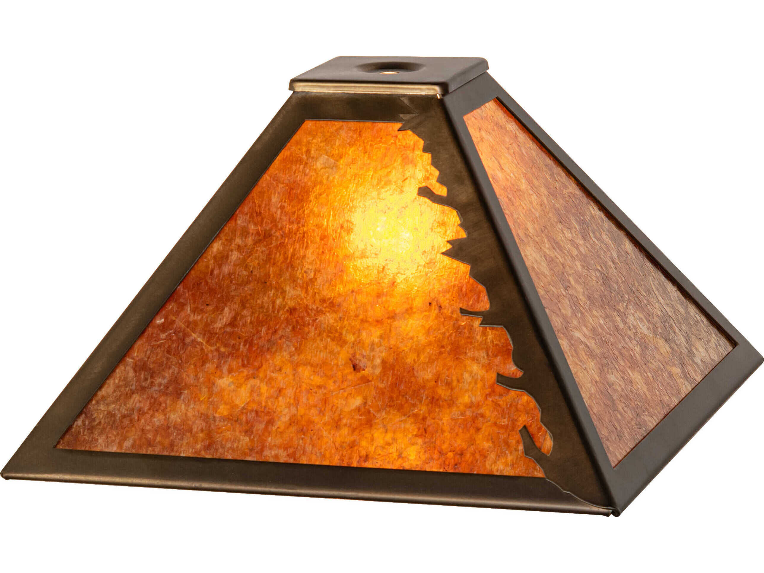 Meyda Leaf Edge Antique Copper Shade