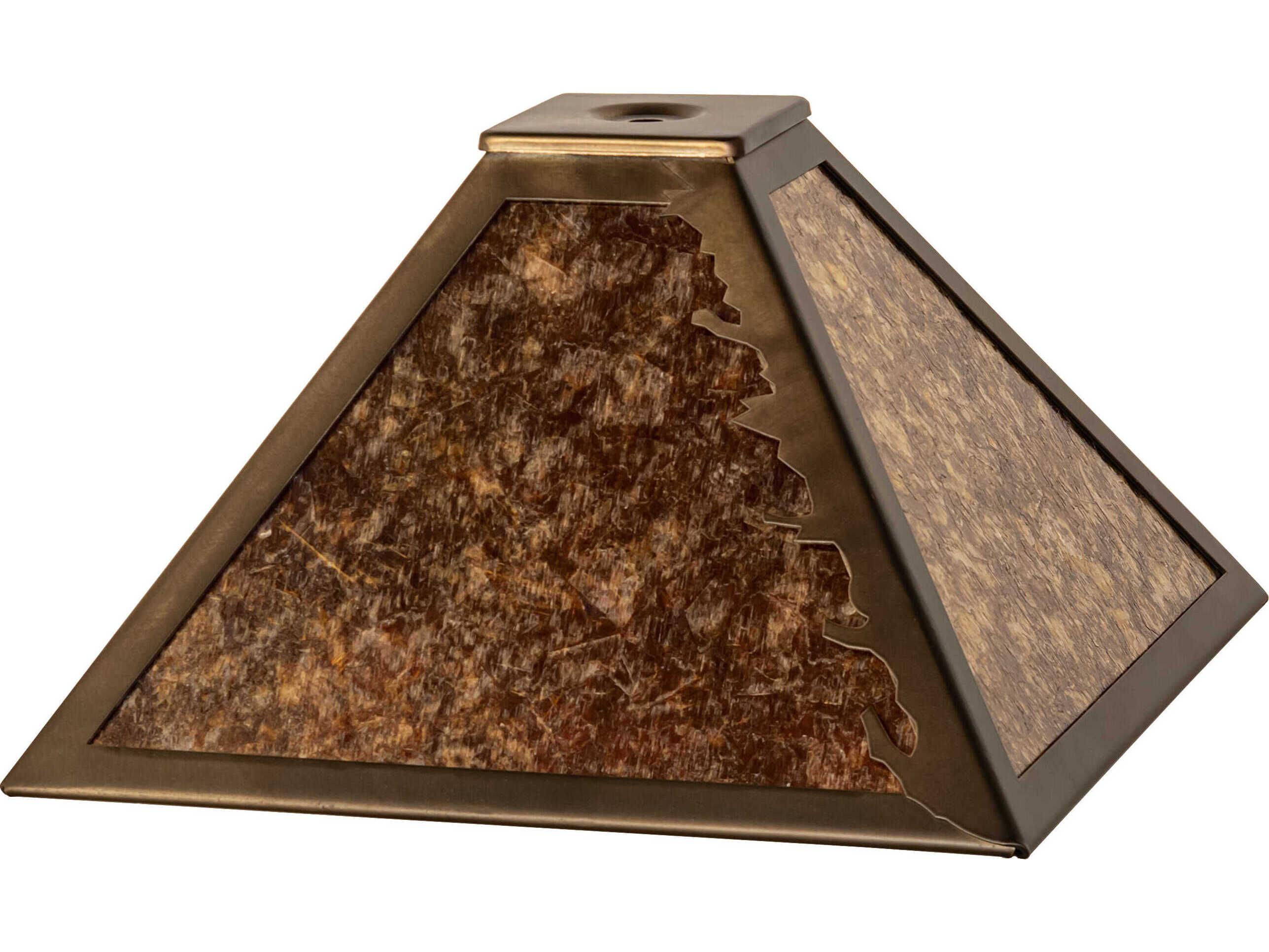 Meyda Leaf Edge Antique Copper Shade