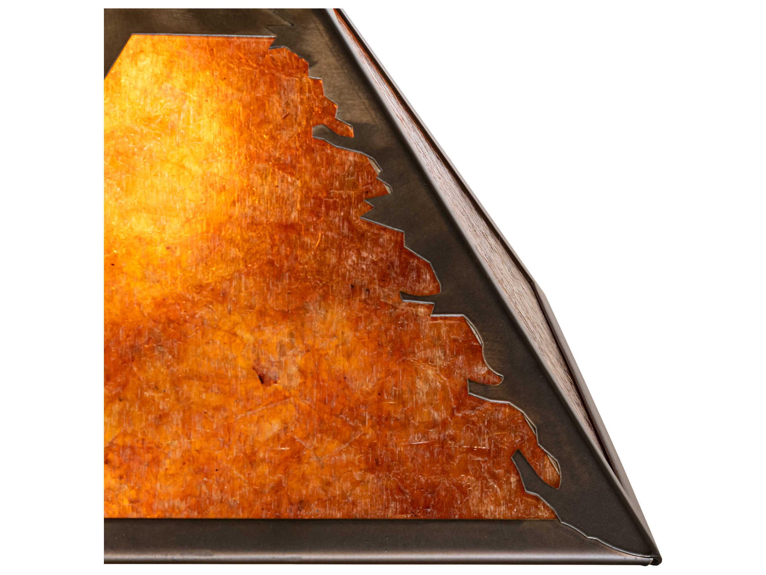 Meyda Leaf Edge Antique Copper Shade