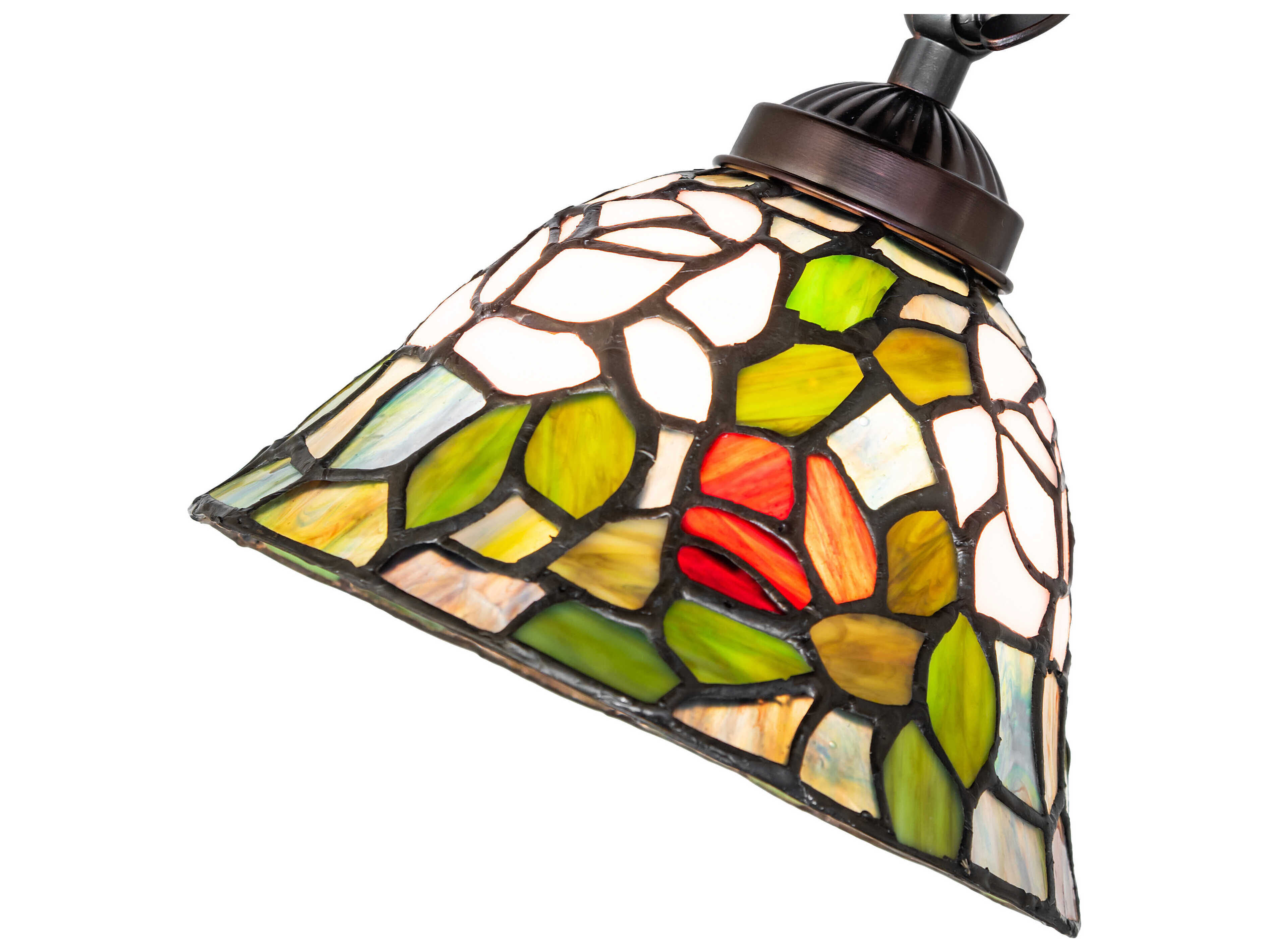 Meyda Tiffany Rosebush Mahogany Bronze Desk Lamp