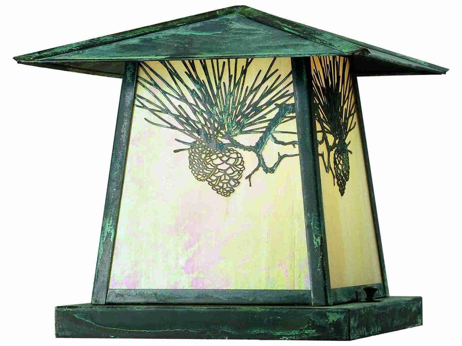 Meyda Stillwater Winter Pine 2 - Light Outdoor Post Light