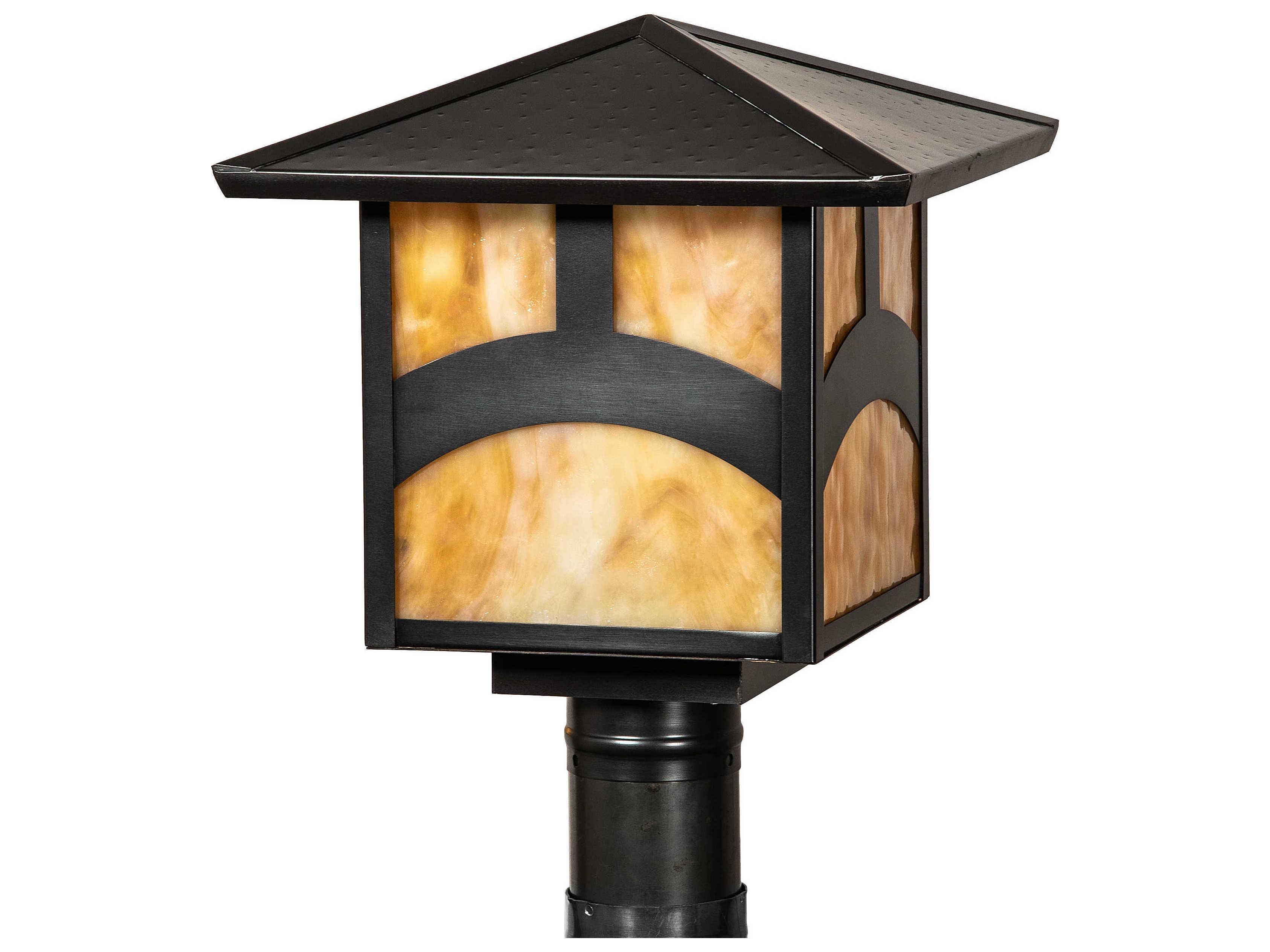 Meyda Seneca 1 - Light Glass Outdoor Post Light