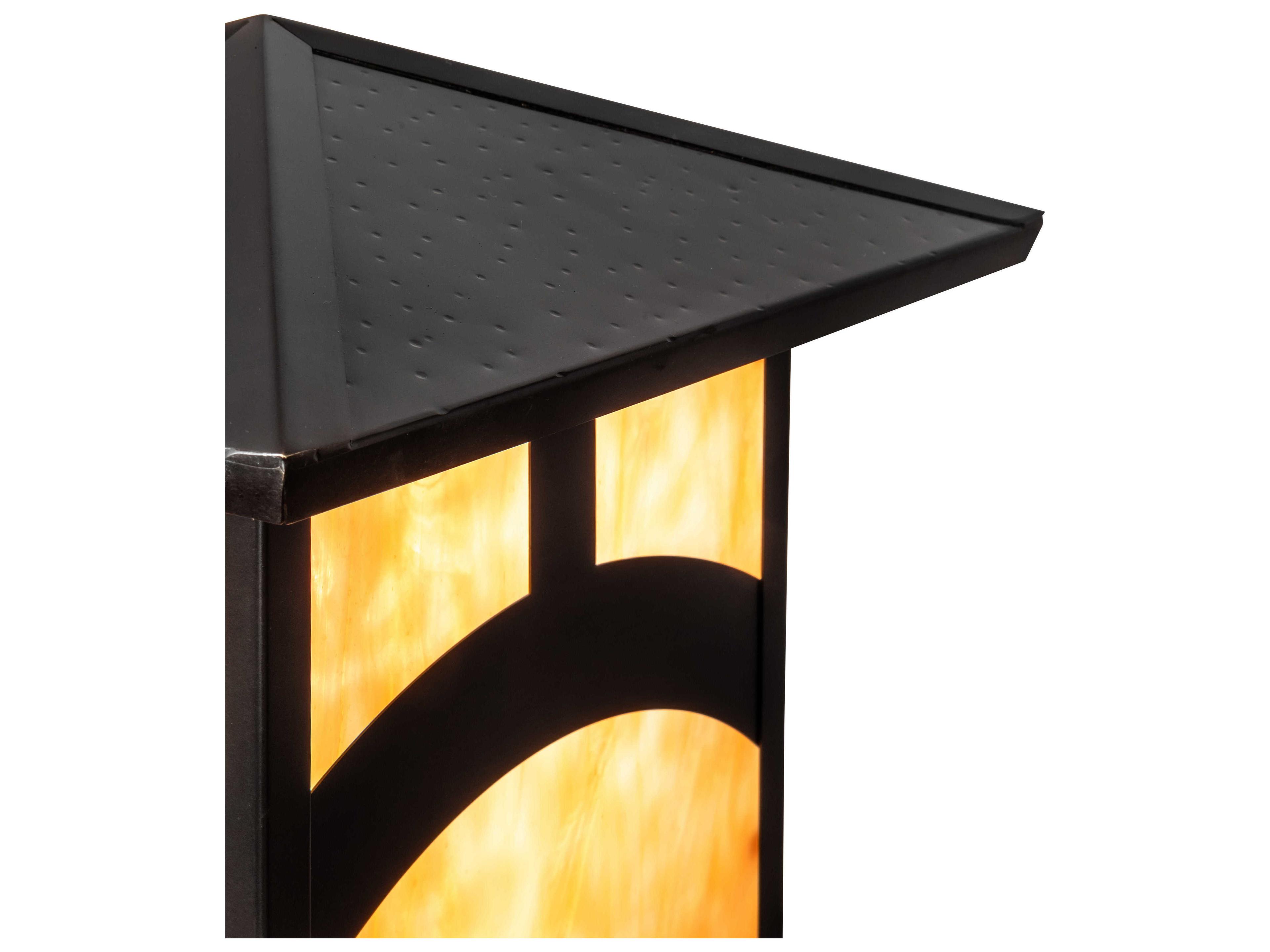Meyda Seneca 1 - Light Glass Outdoor Post Light