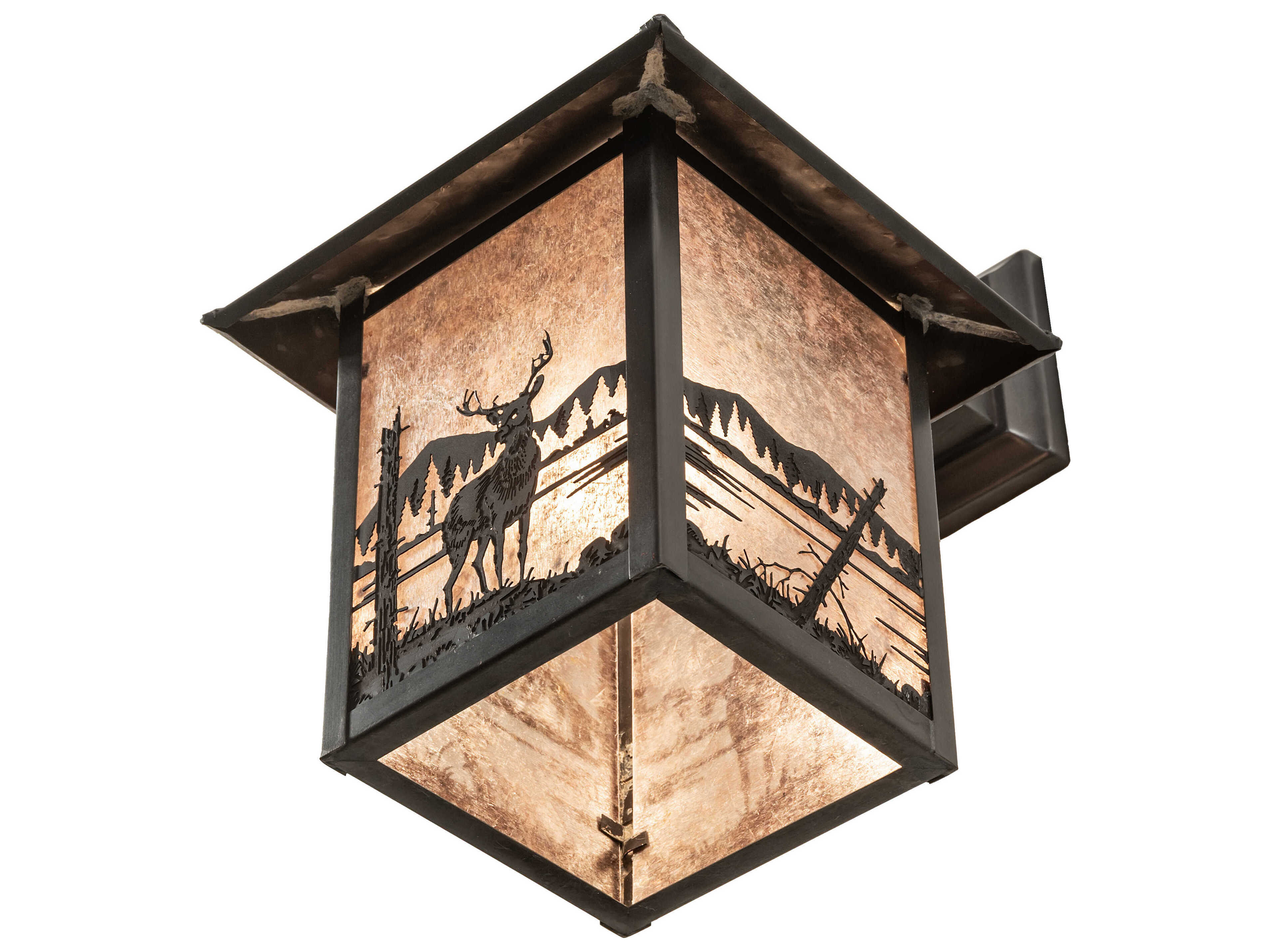 Meyda Seneca 1-Light Craftsman Brown Wall Sconce