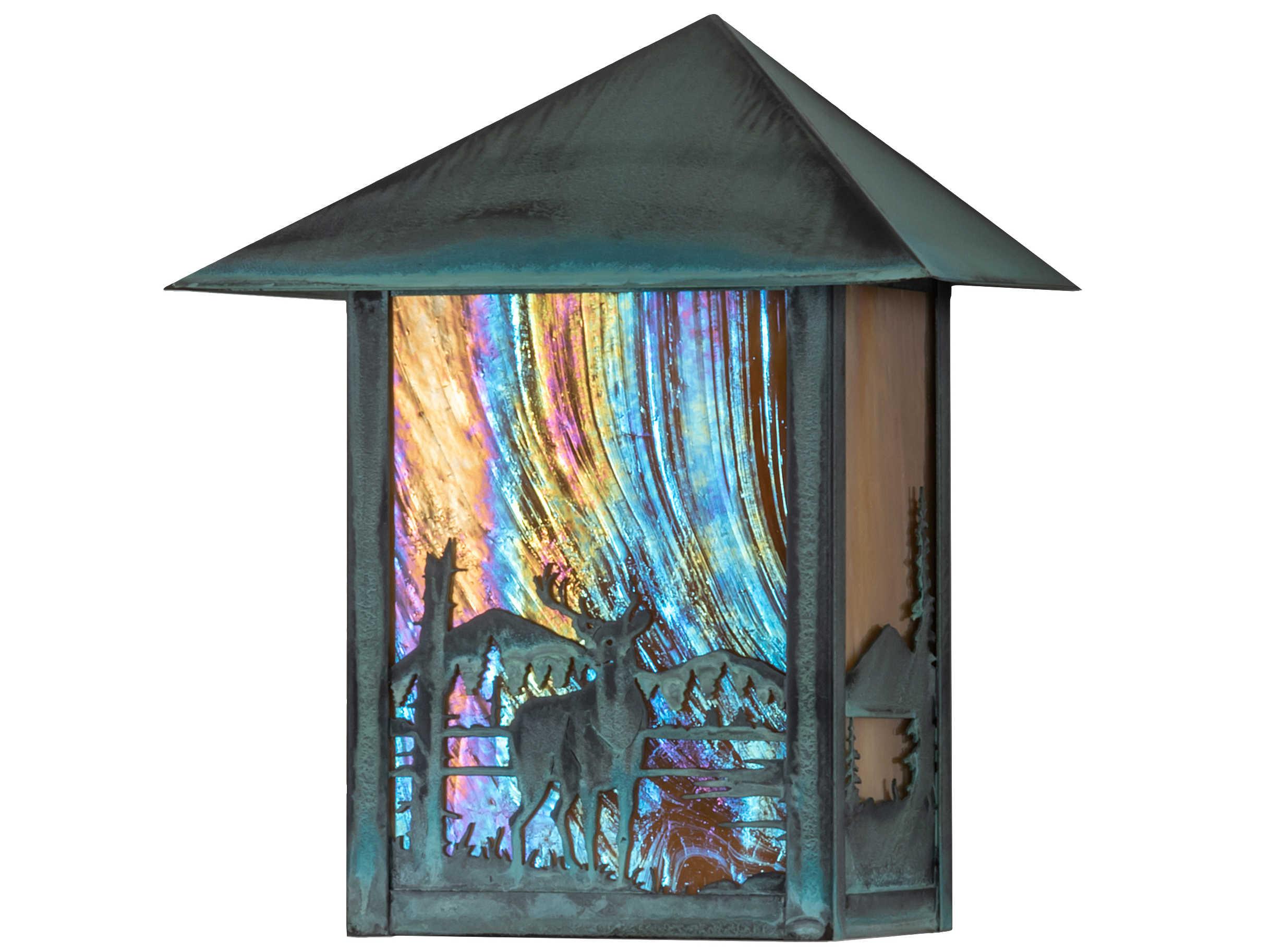 Meyda Seneca 1 - Light Glass Outdoor Wall Light