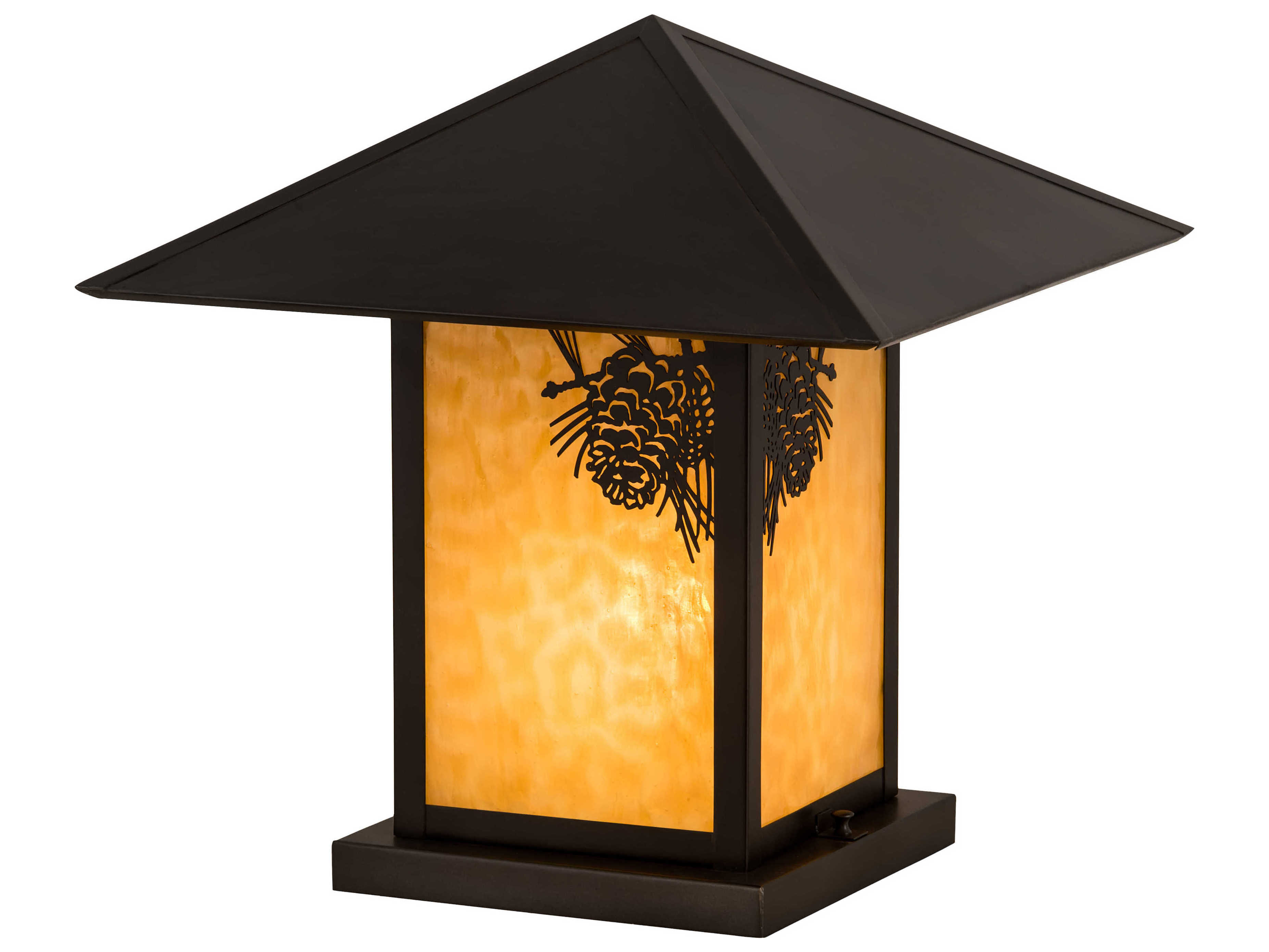 Meyda Seneca Winter Pine 1 - Light Glass Outdoor Pier