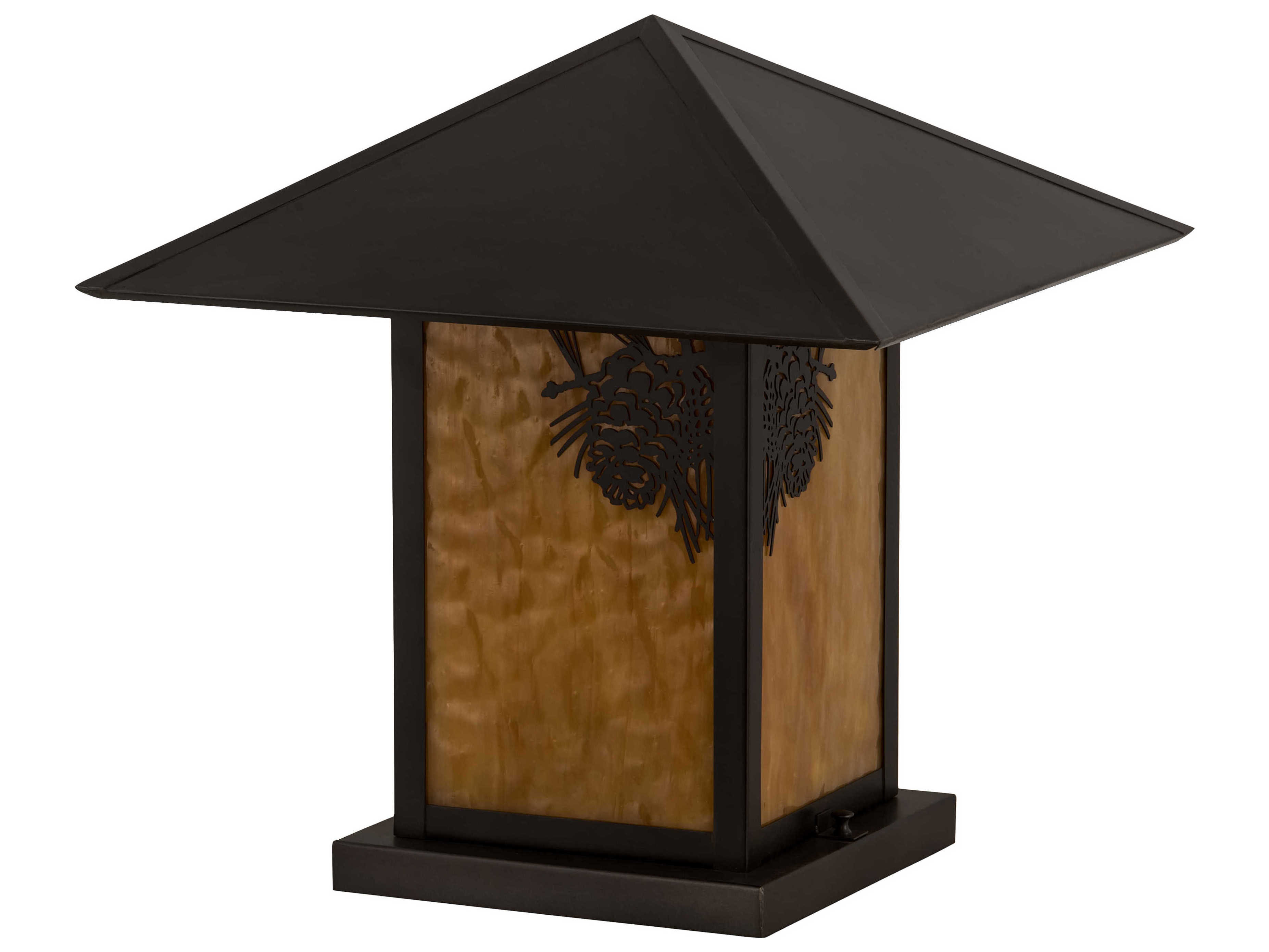 Meyda Seneca Winter Pine 1 - Light Glass Outdoor Pier