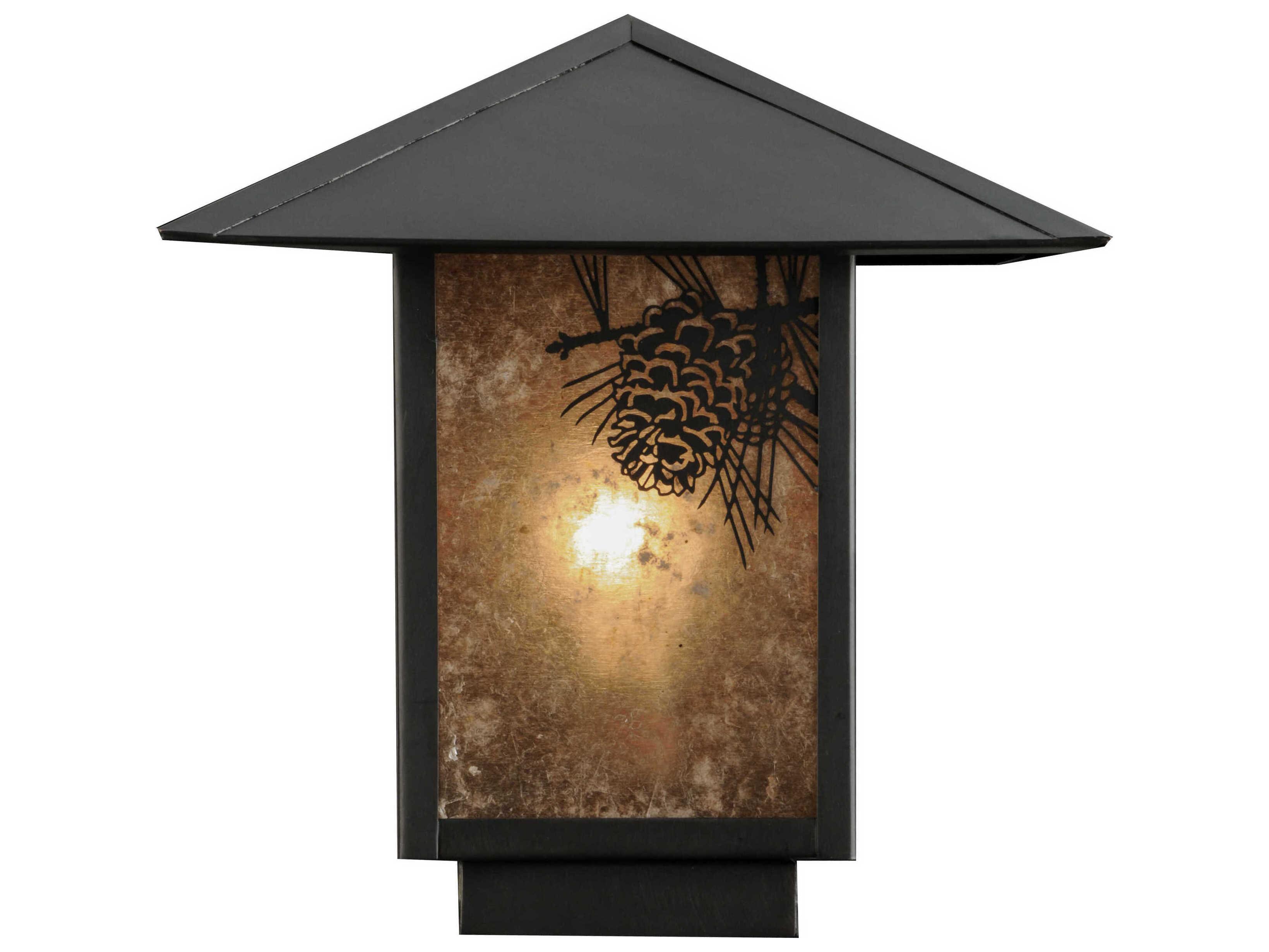 Meyda Seneca Winter Pine Outdoor Post Light