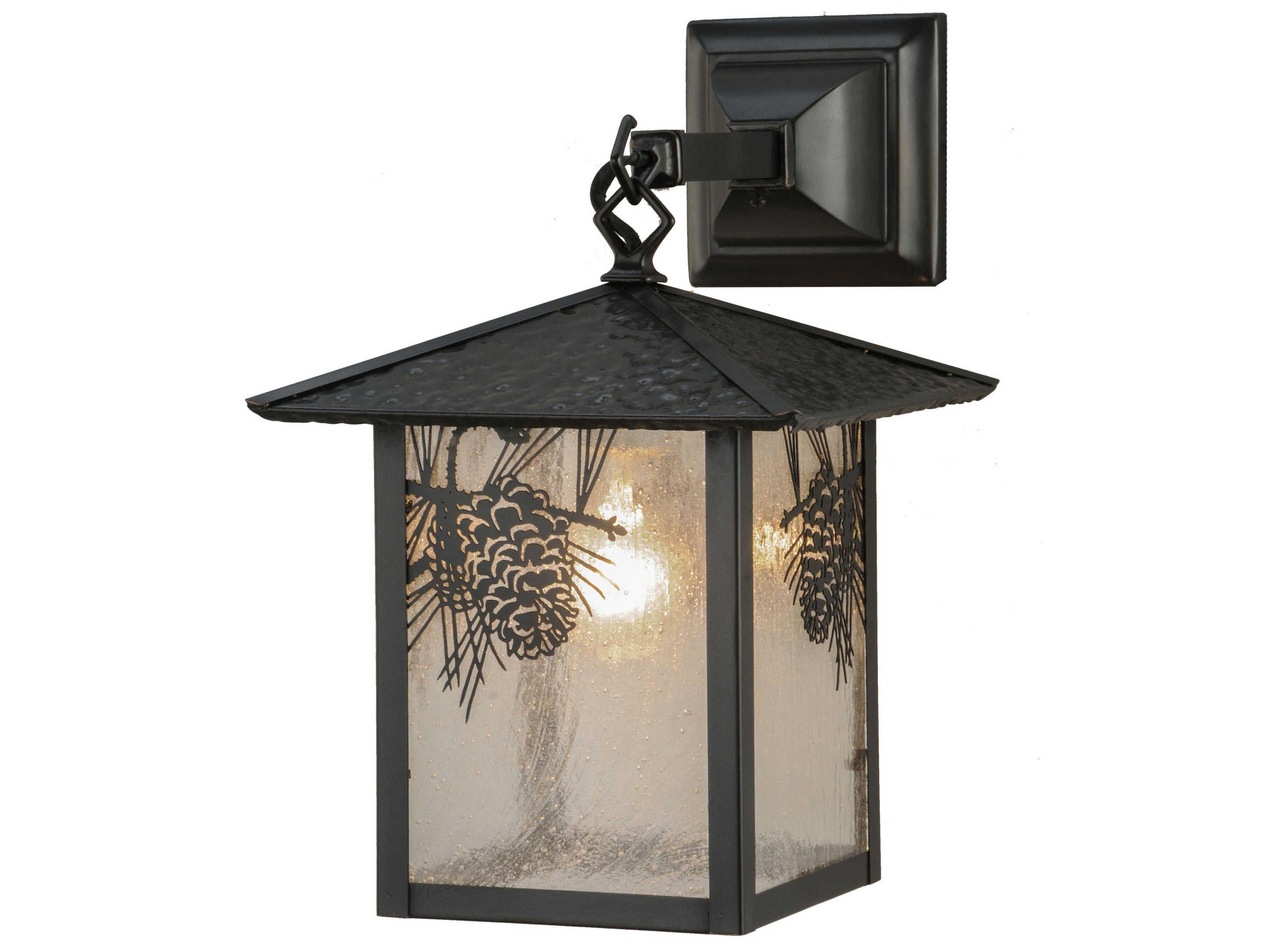 Meyda Seneca Winter Pine Outdoor Wall Light