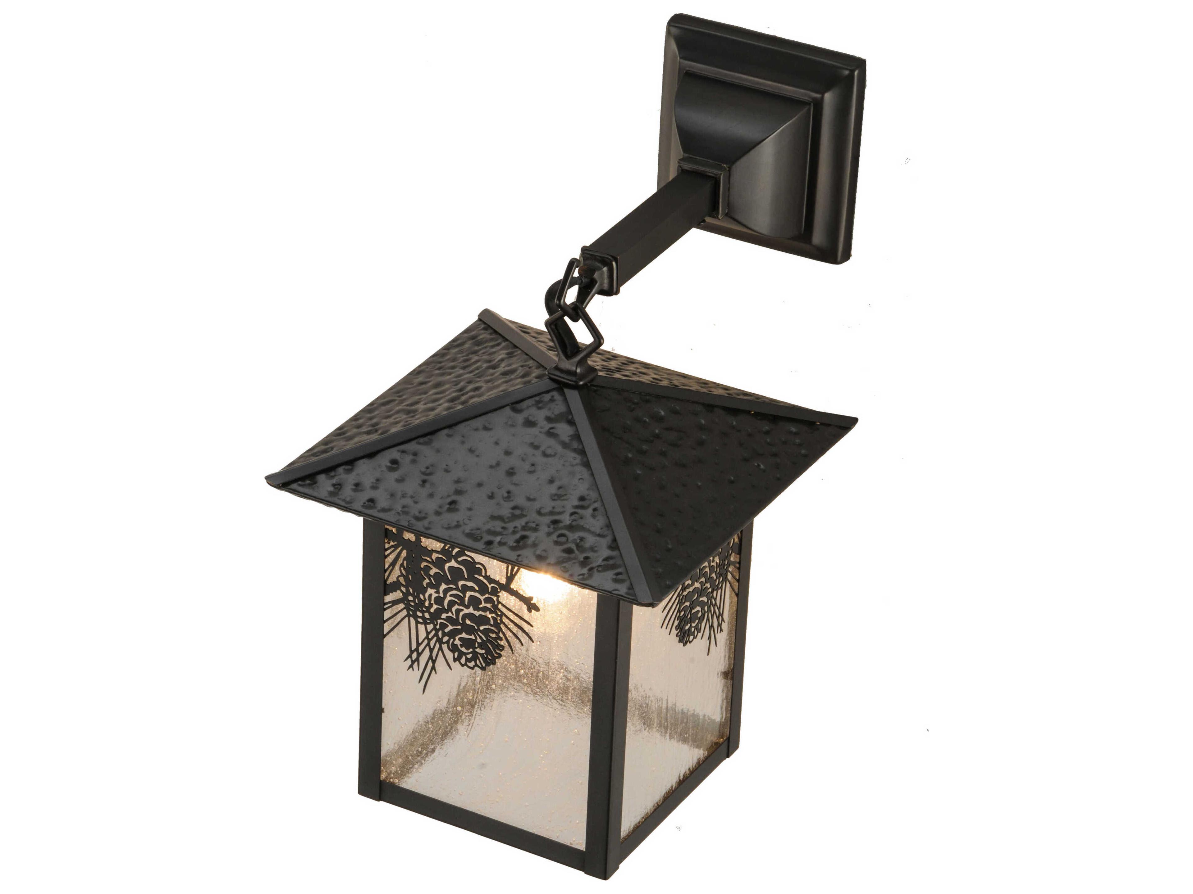 Meyda Seneca Winter Pine Outdoor Wall Light