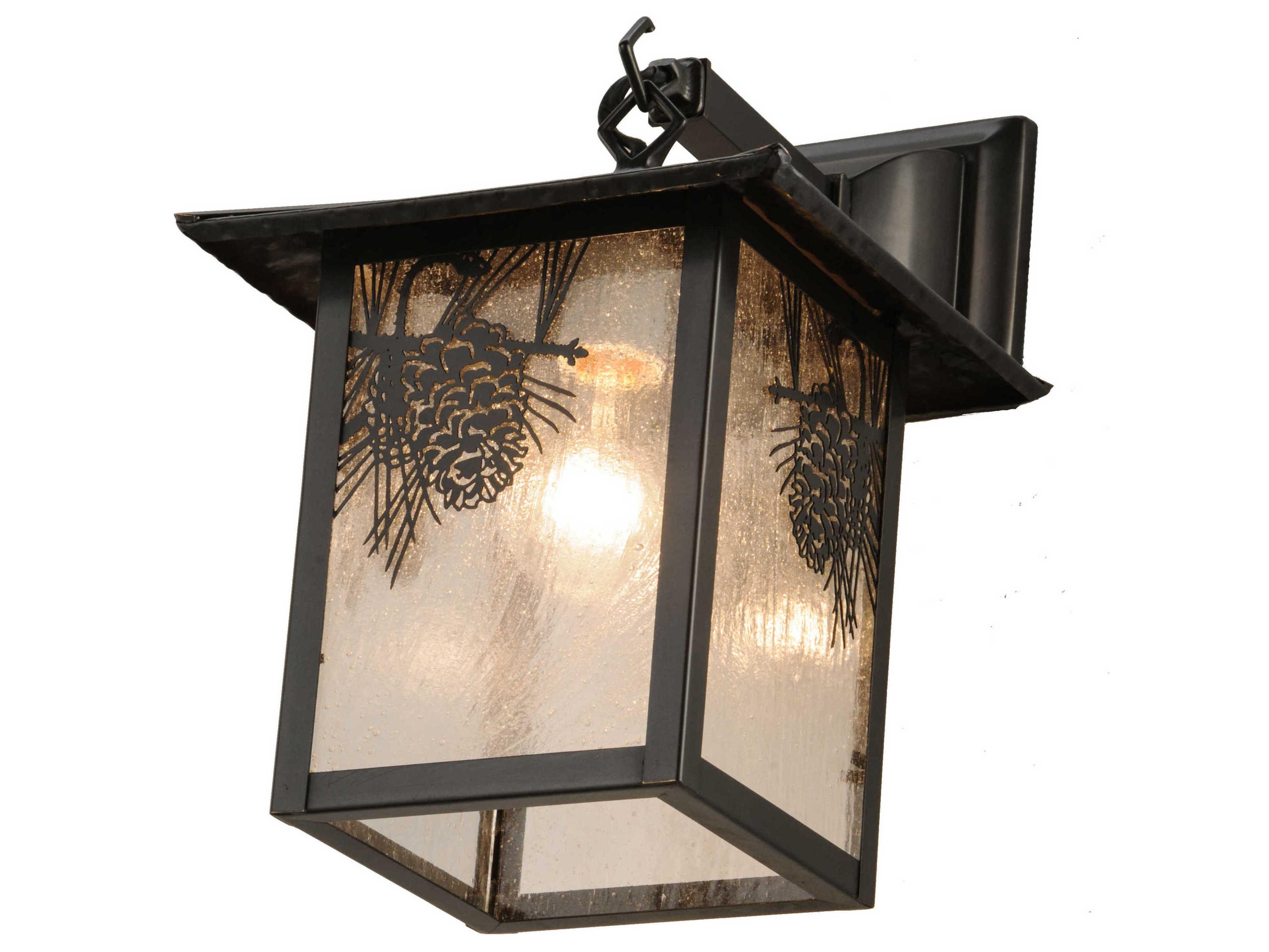 Meyda Seneca Winter Pine Outdoor Wall Light